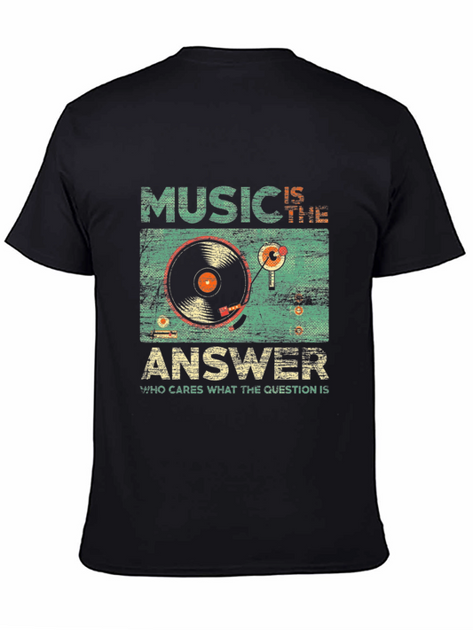 Music is the Answer Retro Graphic Tee