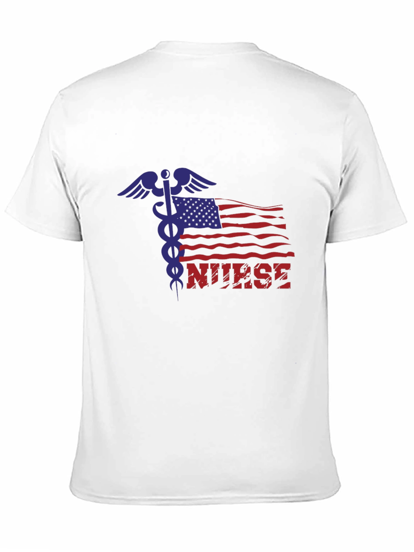 Nurse American Flag Graphic T-Shirt