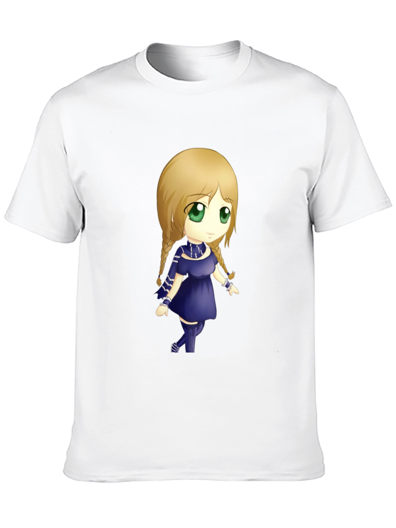 Anime Character Graphic Tee - Black Cotton Shirt