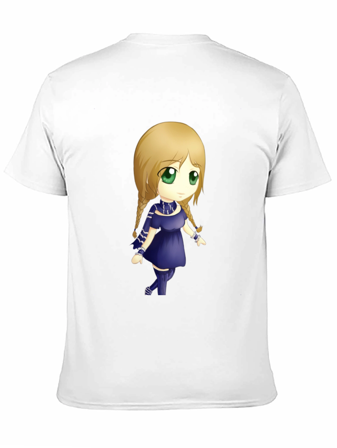 Anime Character Graphic Tee - Black Cotton Shirt