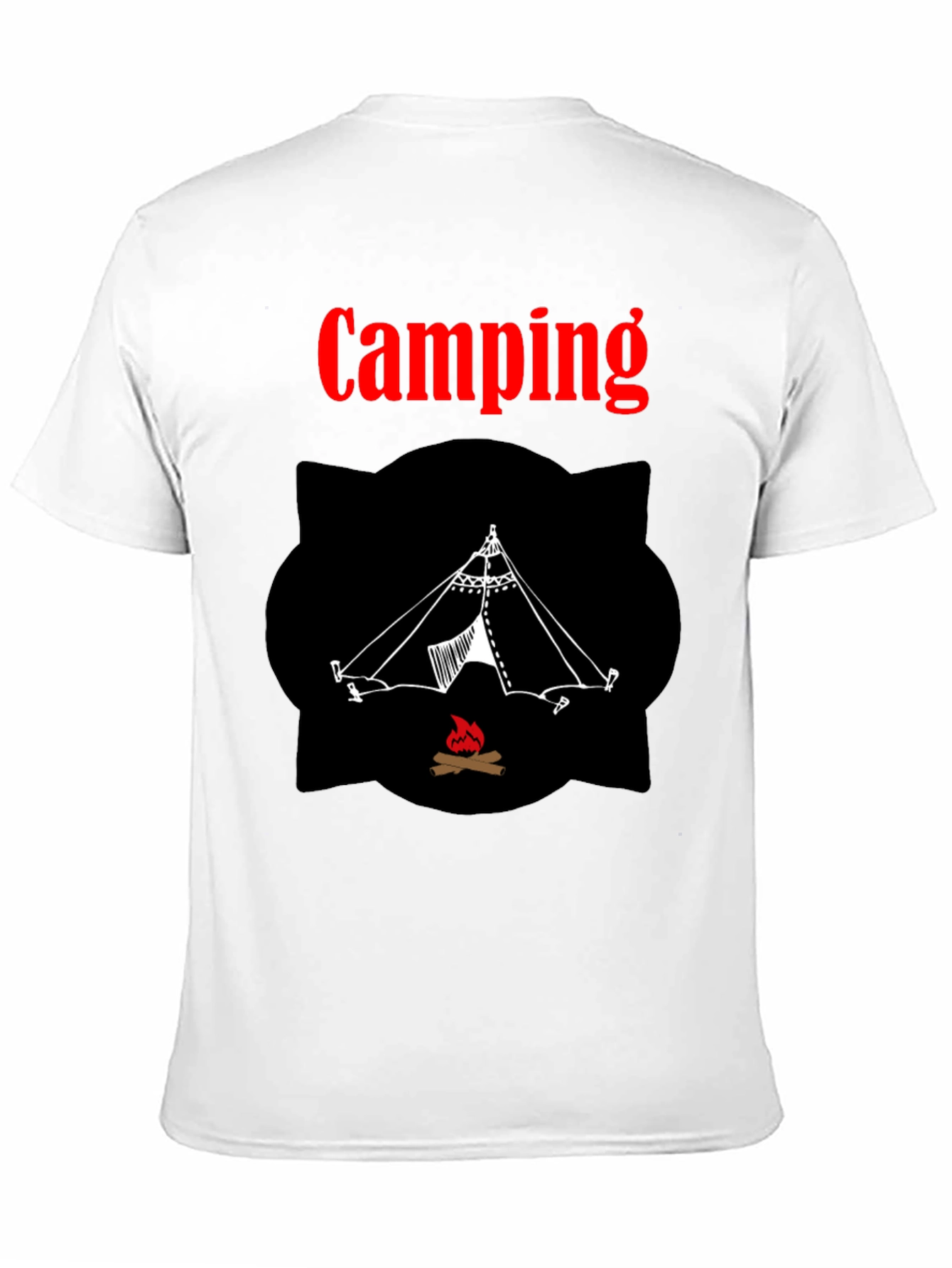 Camping Tent Graphic Tee - Outdoor Adventure Shirt