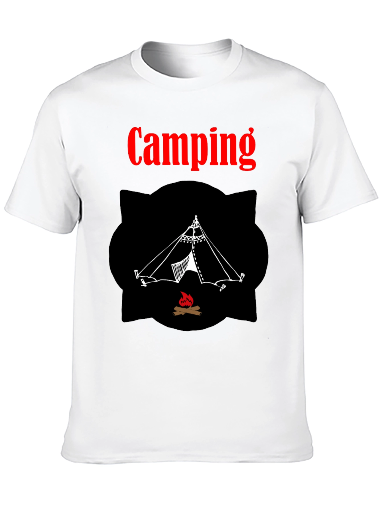 Camping Tent Graphic Tee - Outdoor Adventure Shirt
