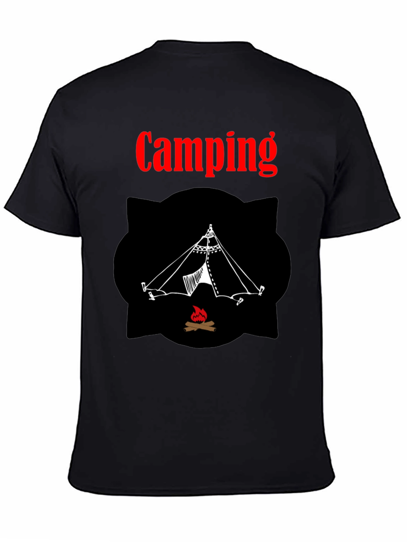 Camping Tent Graphic Tee - Outdoor Adventure Shirt