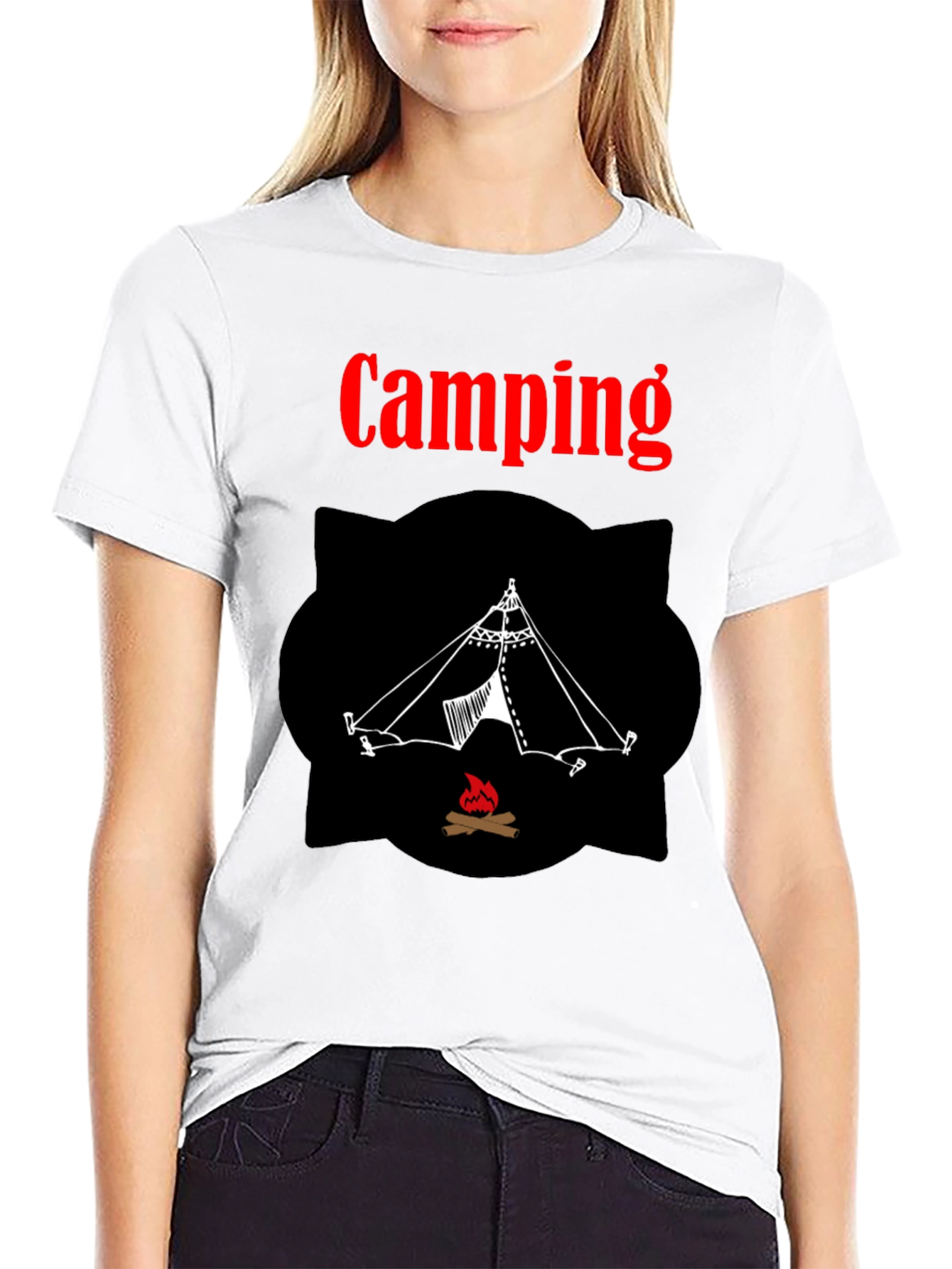 Camping Tent Graphic Tee - Outdoor Adventure Shirt