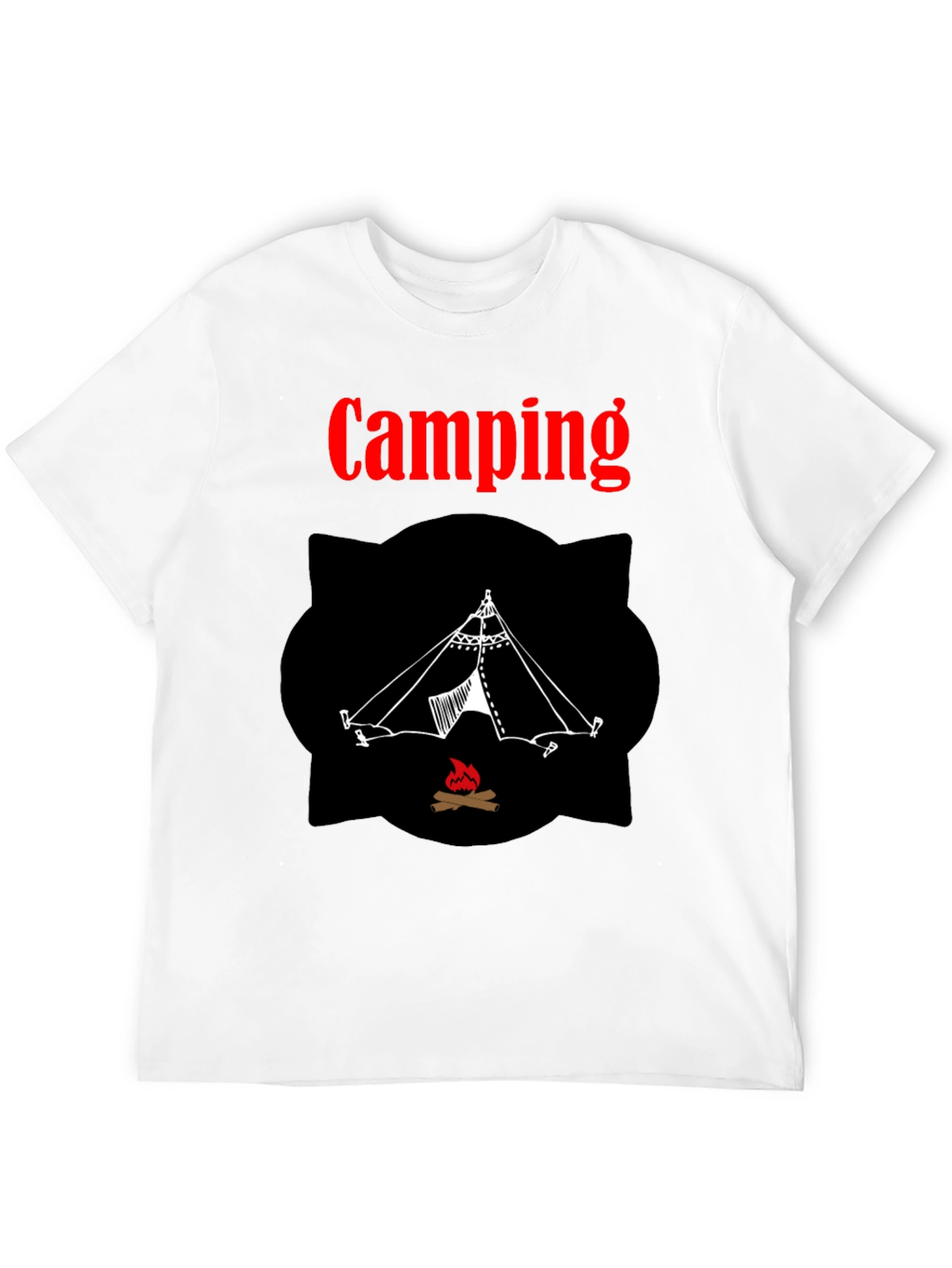 Camping Tent Graphic Tee - Outdoor Adventure Shirt