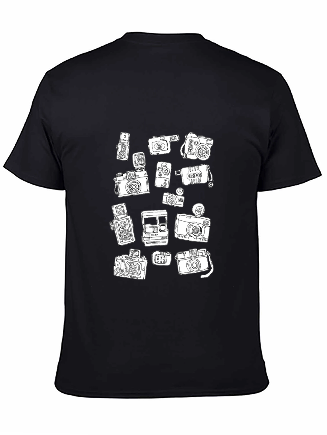 Camera Print Black T-Shirt