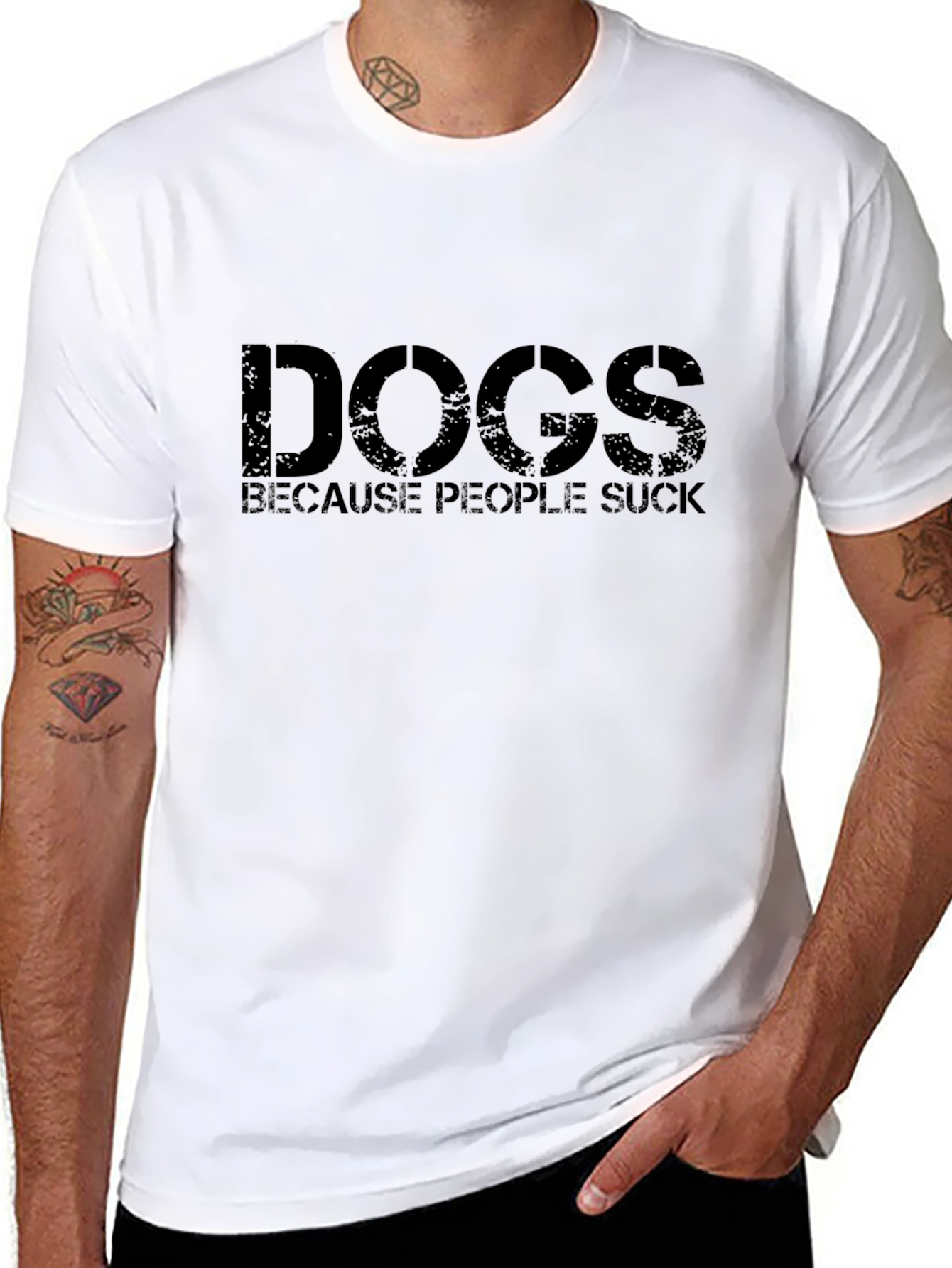 Dogs Because People Suck T-Shirt