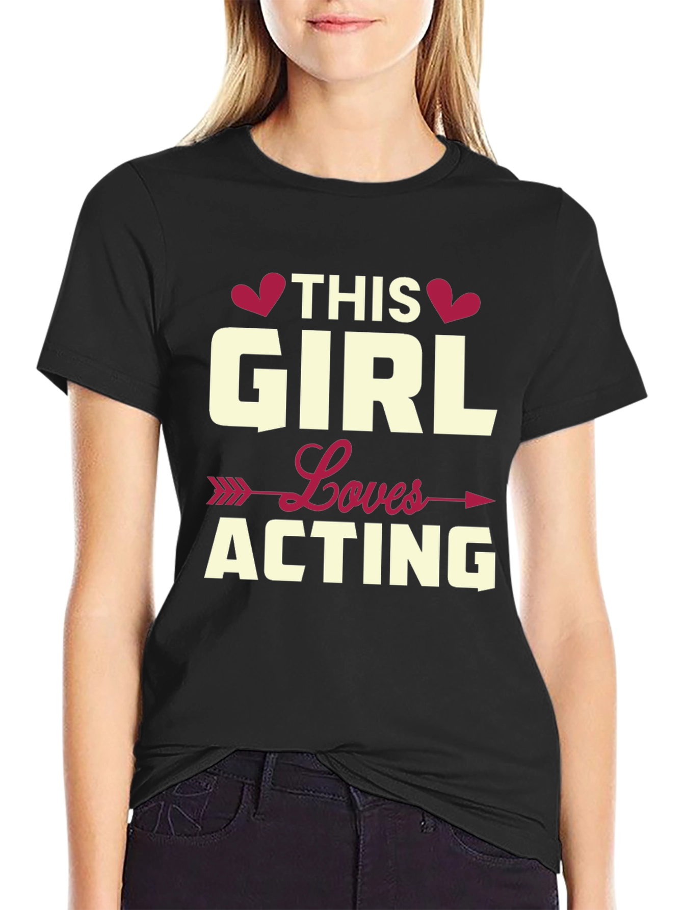 This Girl Loves Acting T-Shirt - Actor Gift