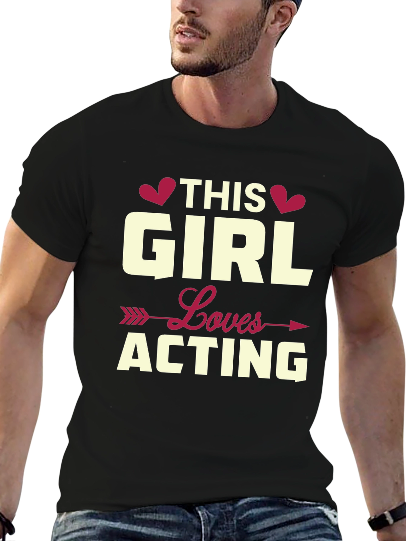 This Girl Loves Acting T-Shirt - Actor Gift