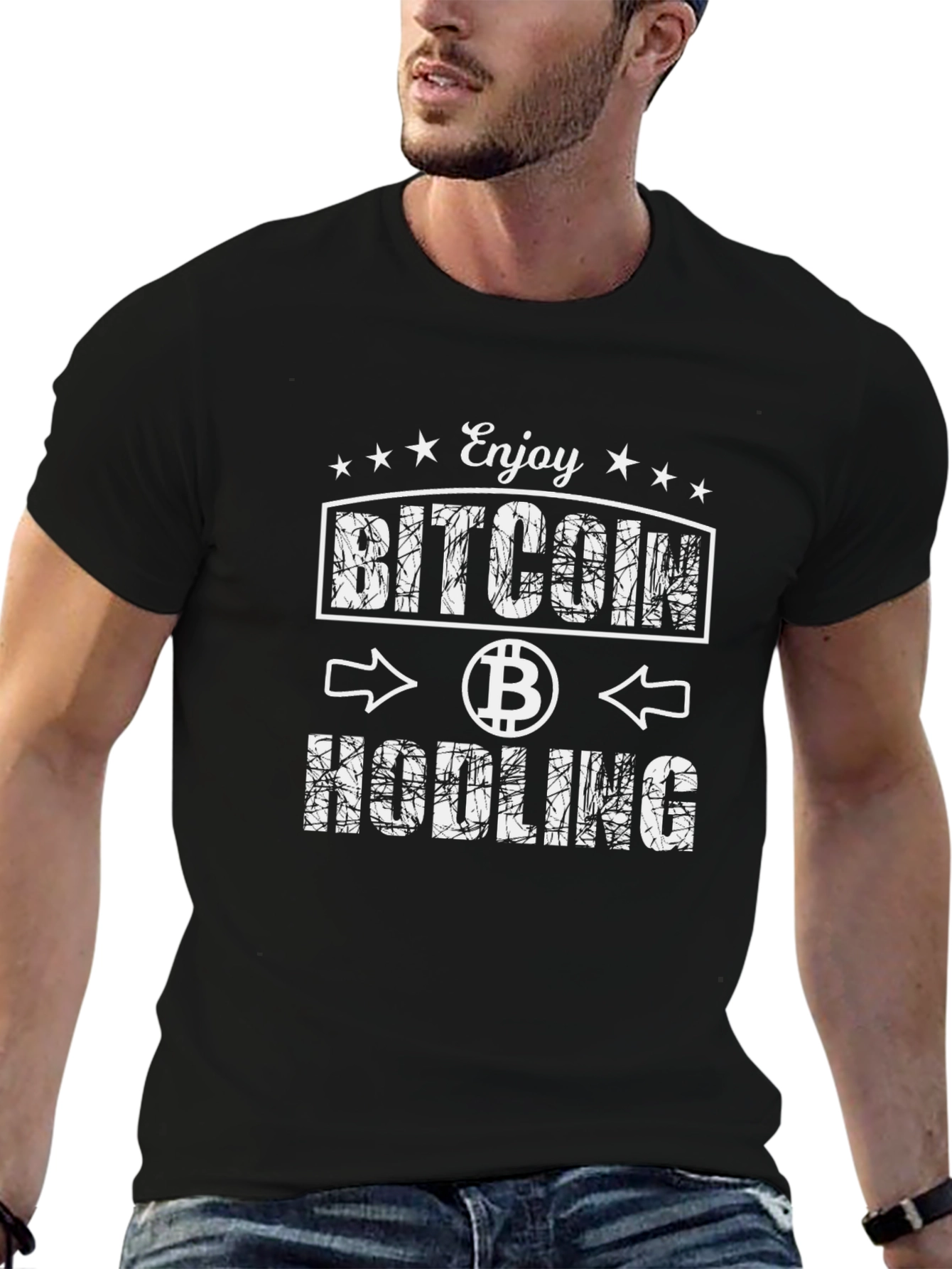 Bitcoin HODLing Black T-Shirt - Crypto Investor Tee