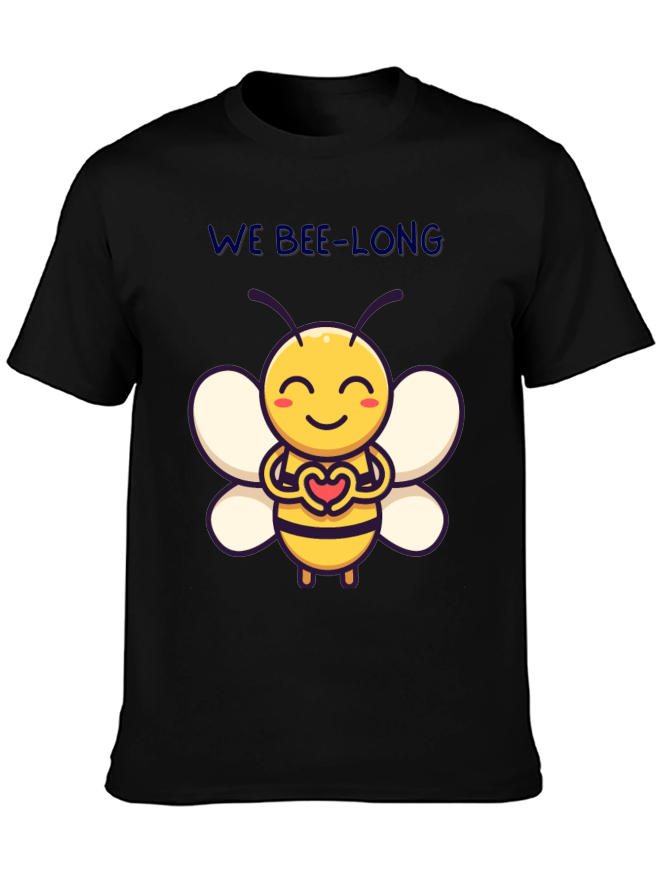 We Bee-Long Cute Bee Graphic T-Shirt