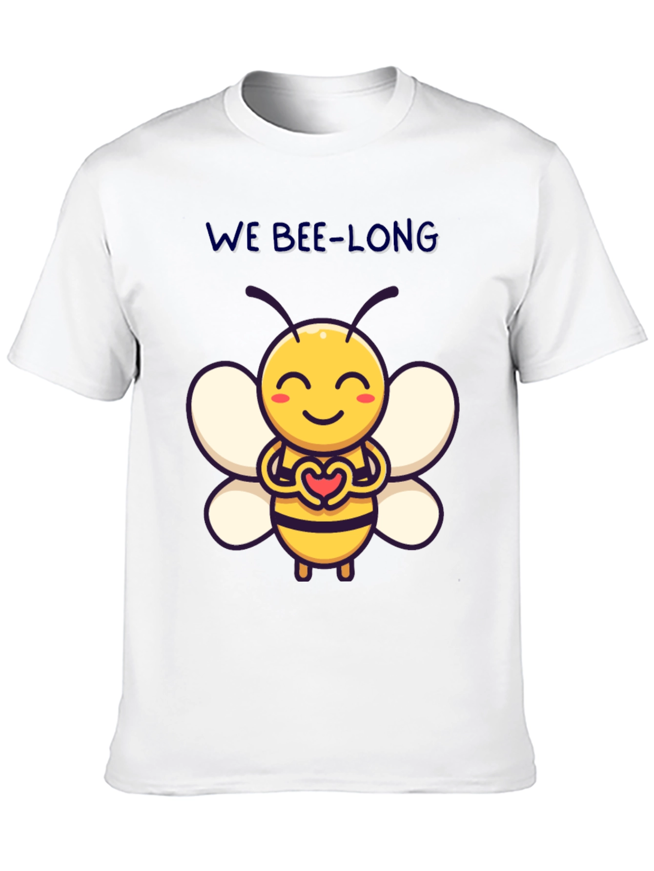 We Bee-Long Cute Bee Graphic T-Shirt