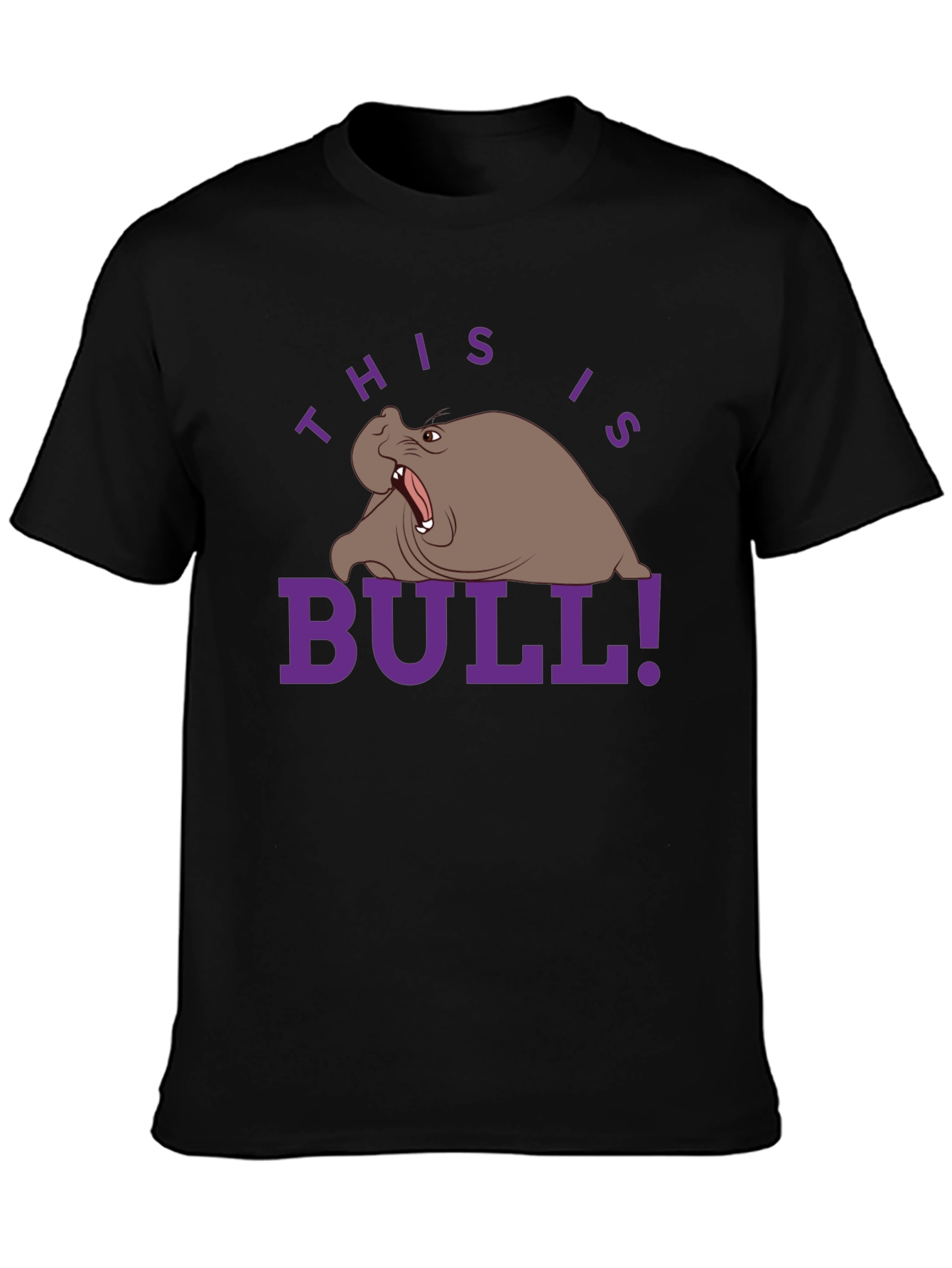 Humorous Walrus Graphic Tee - This is Bull!