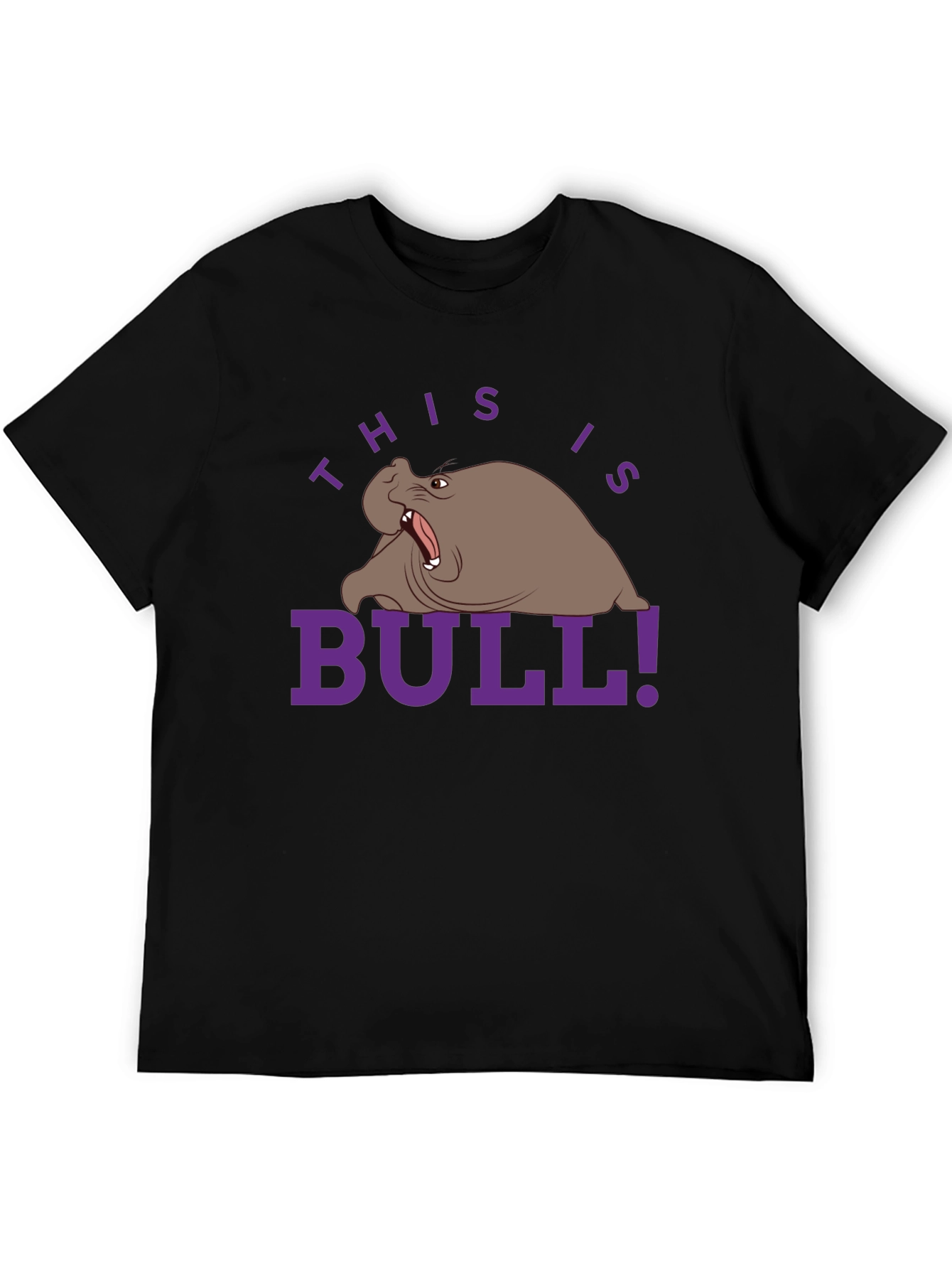 Humorous Walrus Graphic Tee - This is Bull!