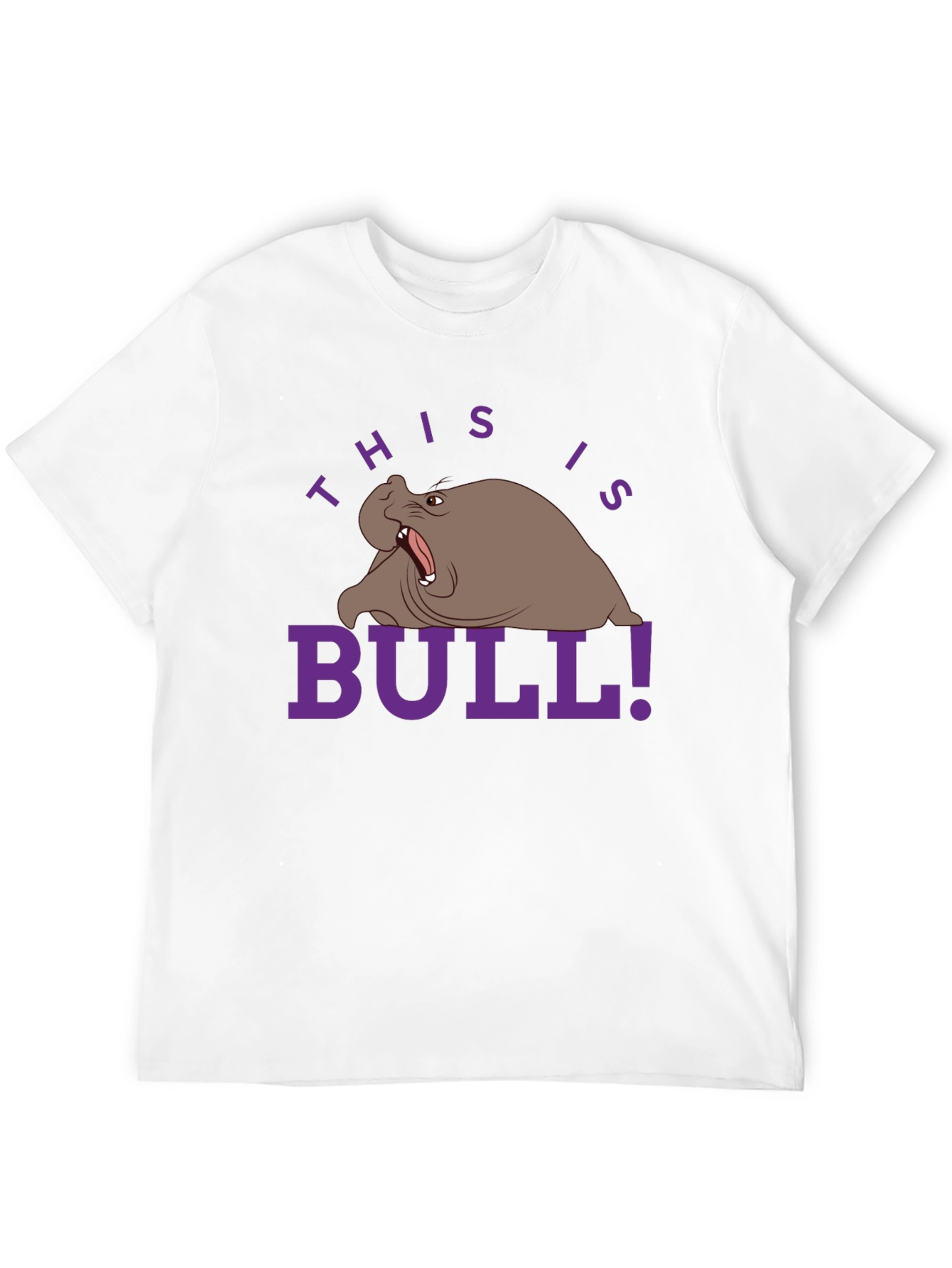 Humorous Walrus Graphic Tee - This is Bull!