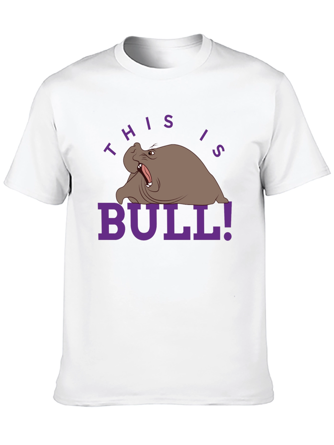 Humorous Walrus Graphic Tee - This is Bull!