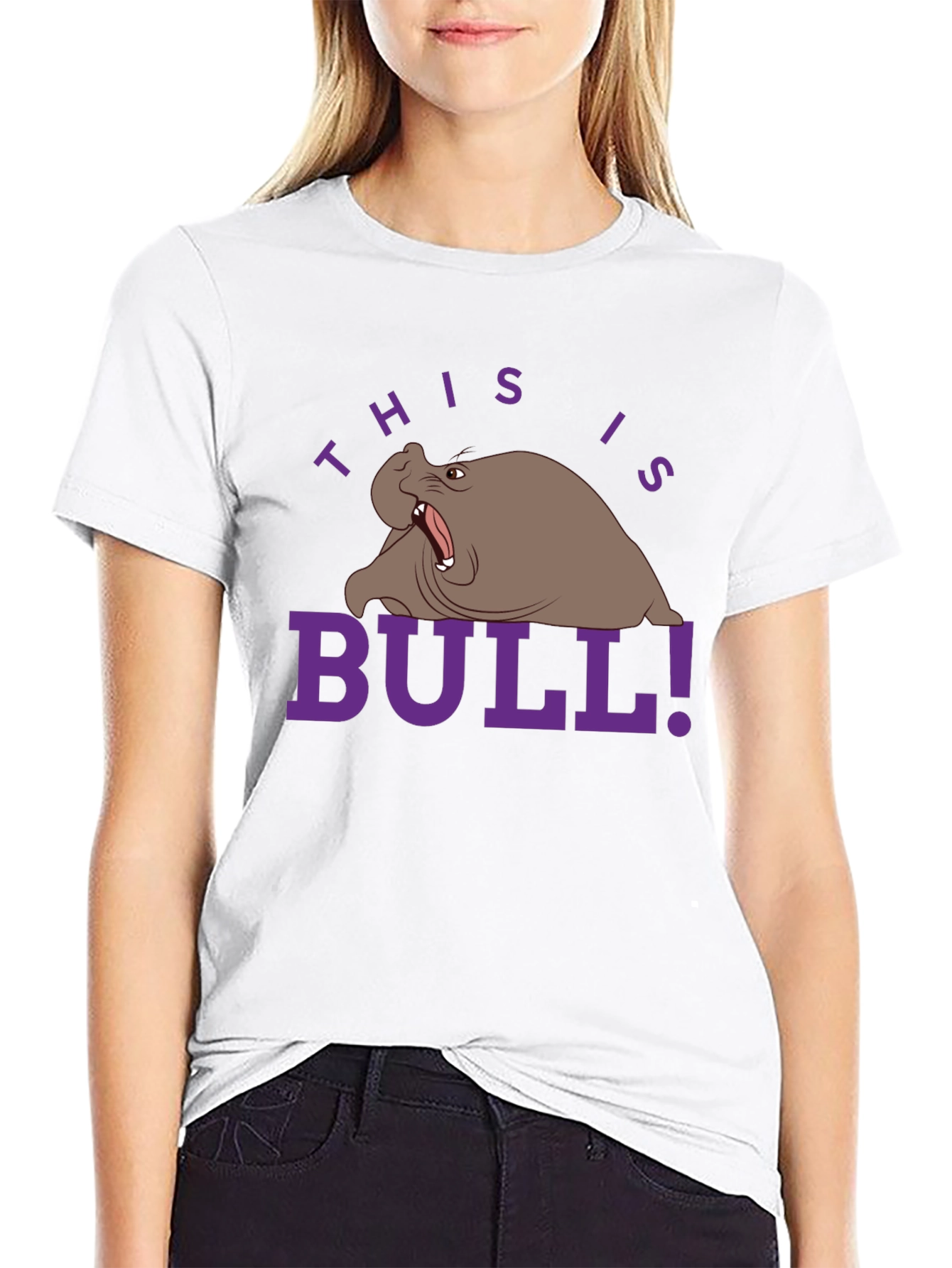 Humorous Walrus Graphic Tee - This is Bull!