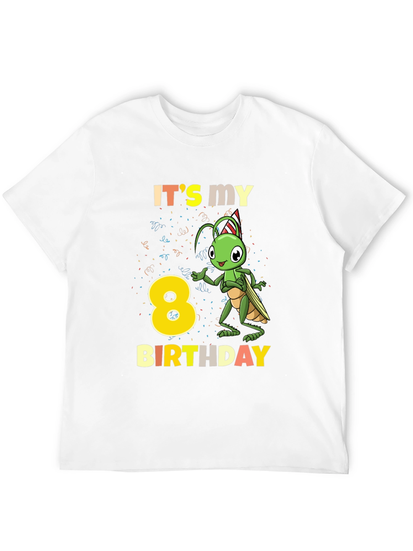 Its My 8th Birthday Grasshopper T-Shirt