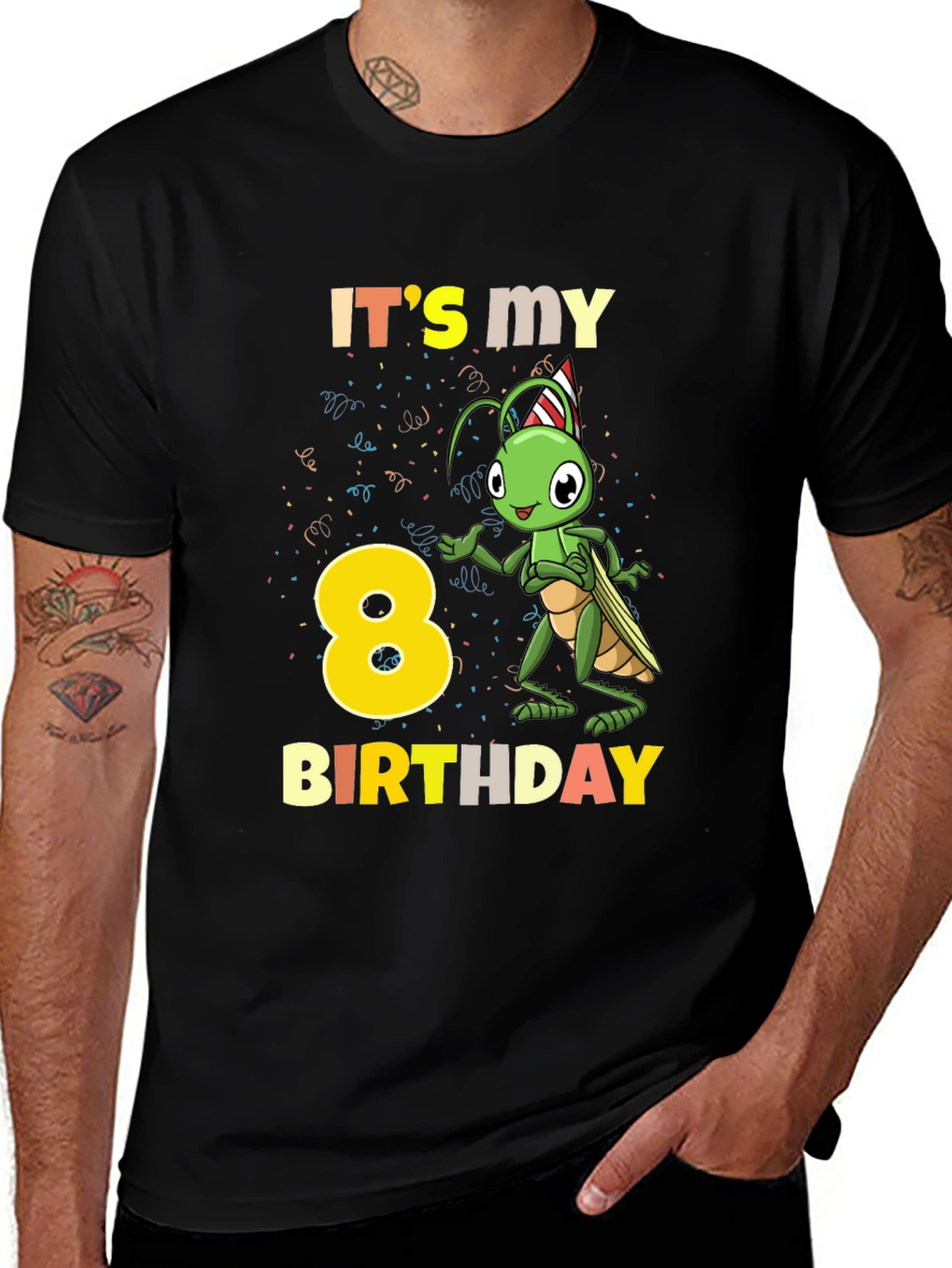 Its My 8th Birthday Grasshopper T-Shirt