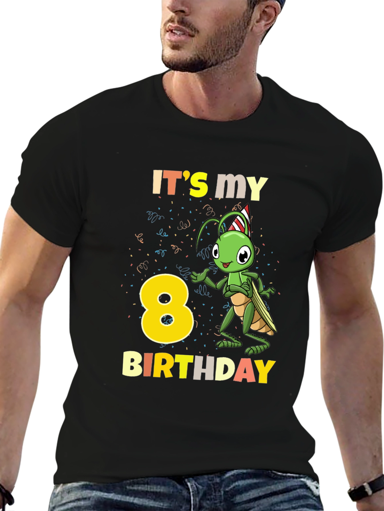 Its My 8th Birthday Grasshopper T-Shirt