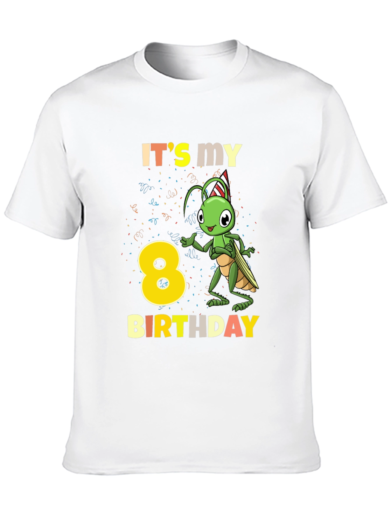 Its My 8th Birthday Grasshopper T-Shirt