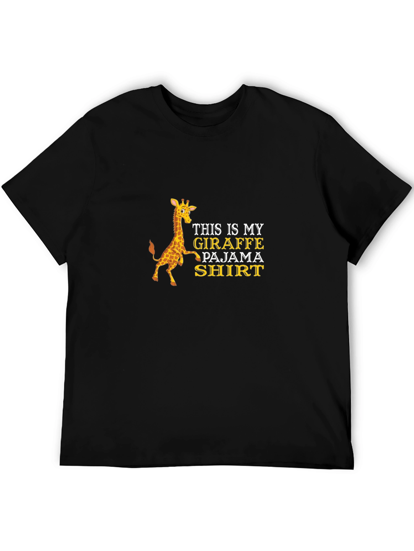 Giraffe Pajama T-Shirt - Funny Animal Tee