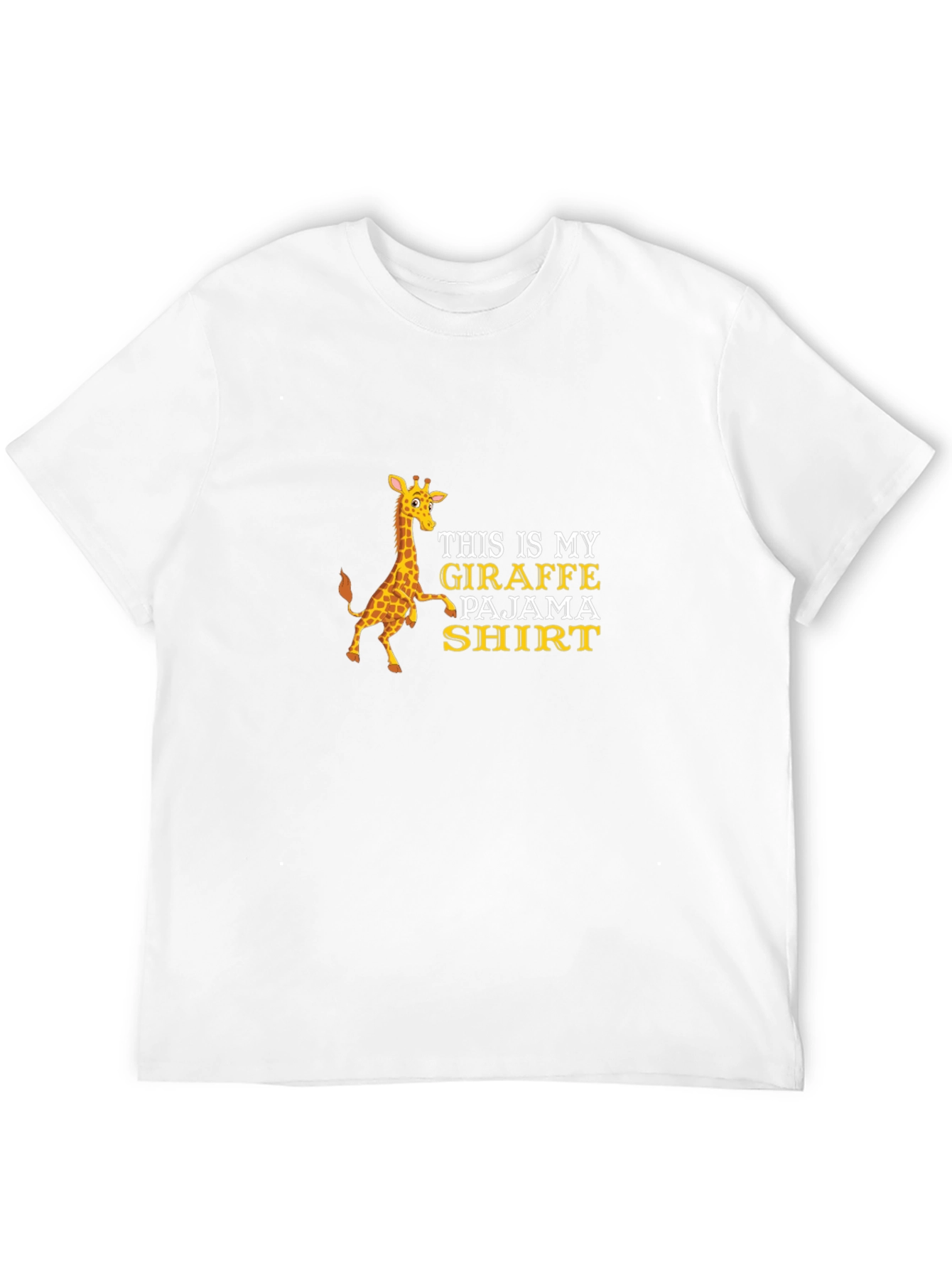 Giraffe Pajama T-Shirt - Funny Animal Tee