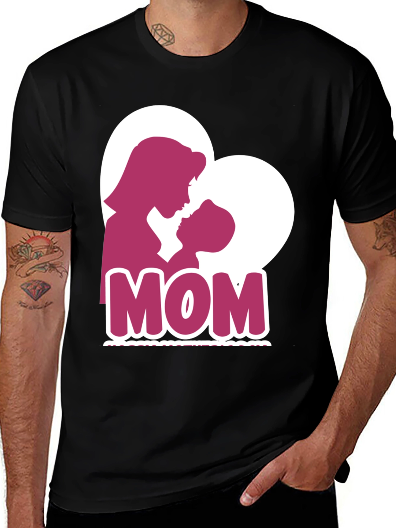 Mom Heart Silhouette T-Shirt - Mothers Day Tee