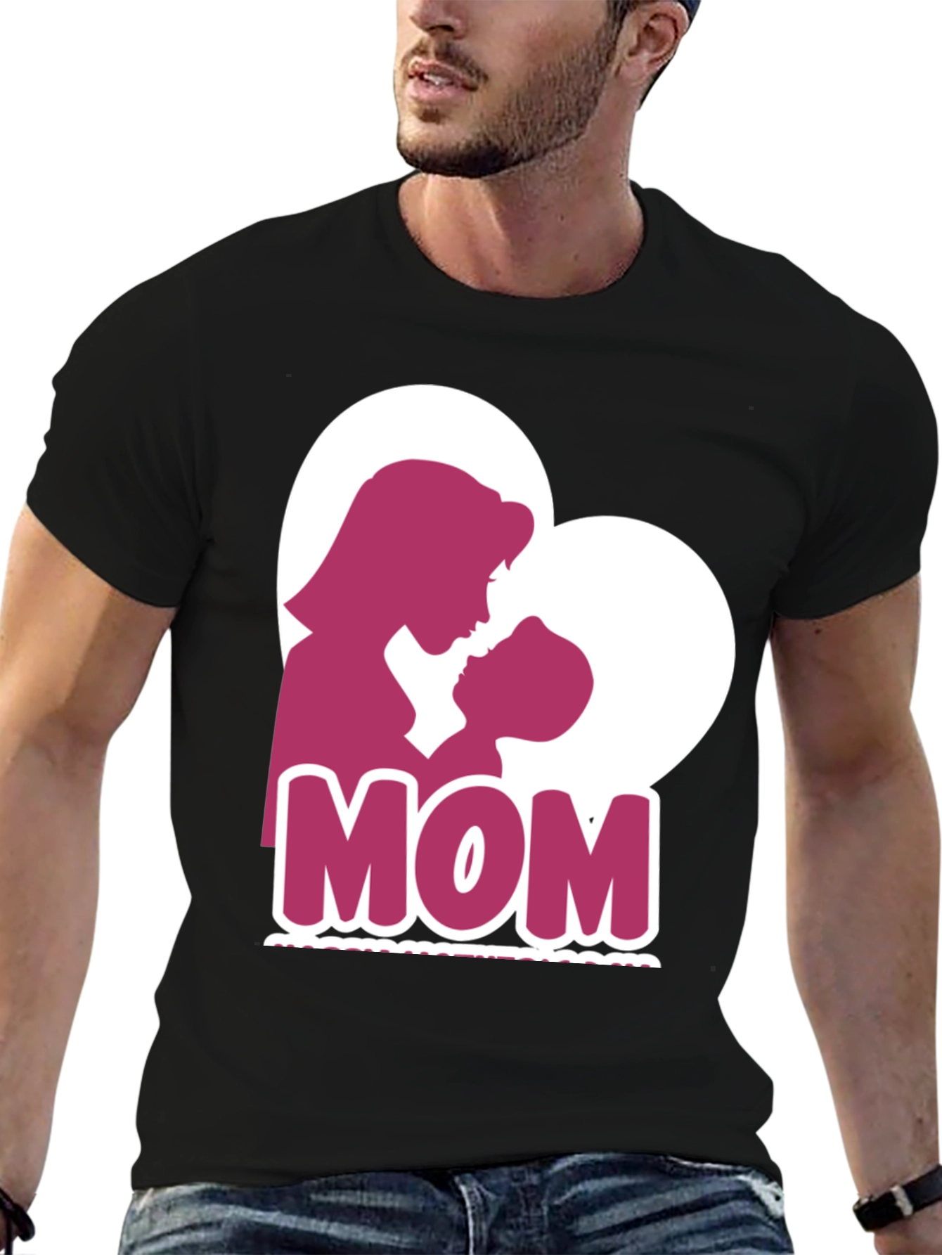 Mom Heart Silhouette T-Shirt - Mothers Day Tee