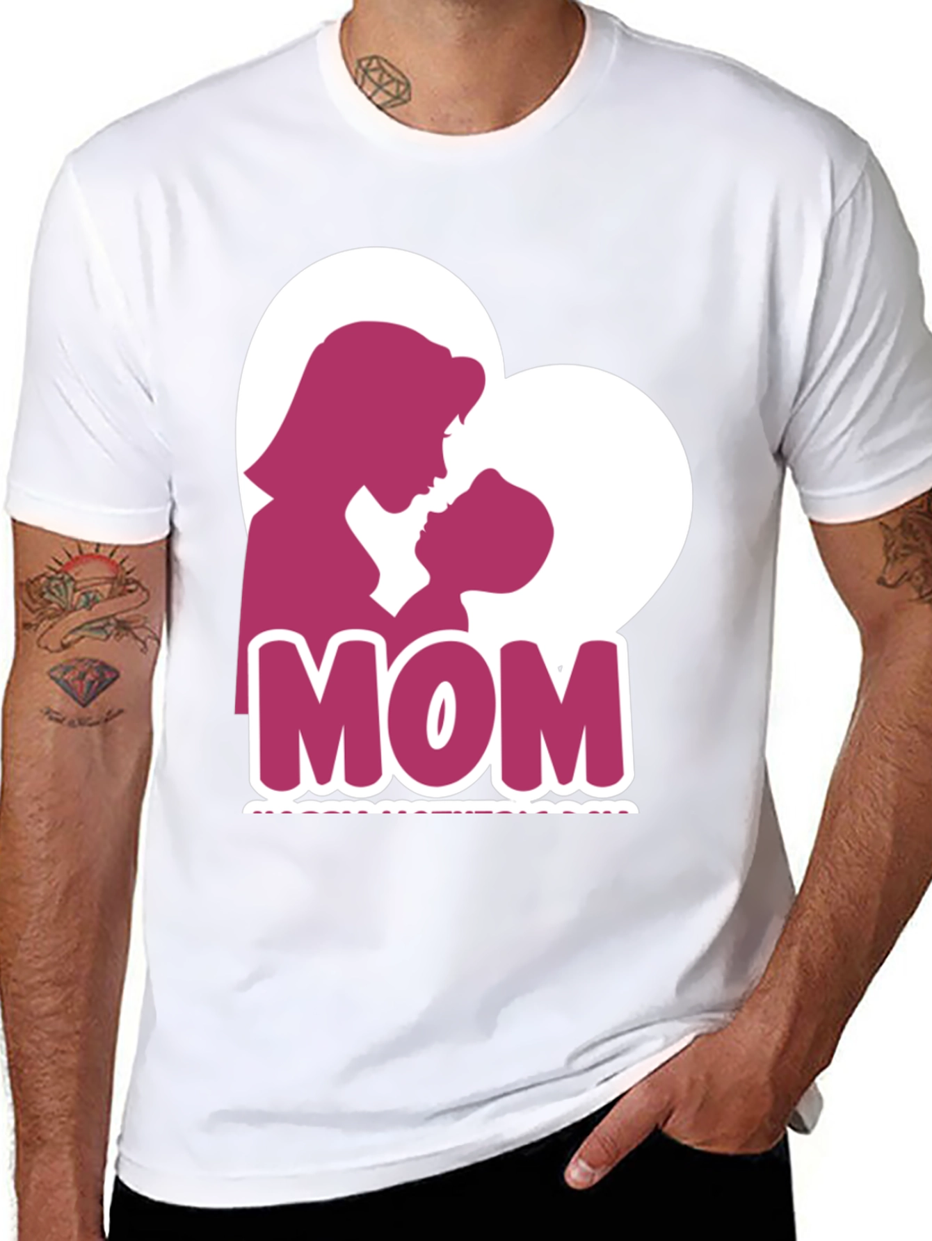 Mom Heart Silhouette T-Shirt - Mothers Day Tee