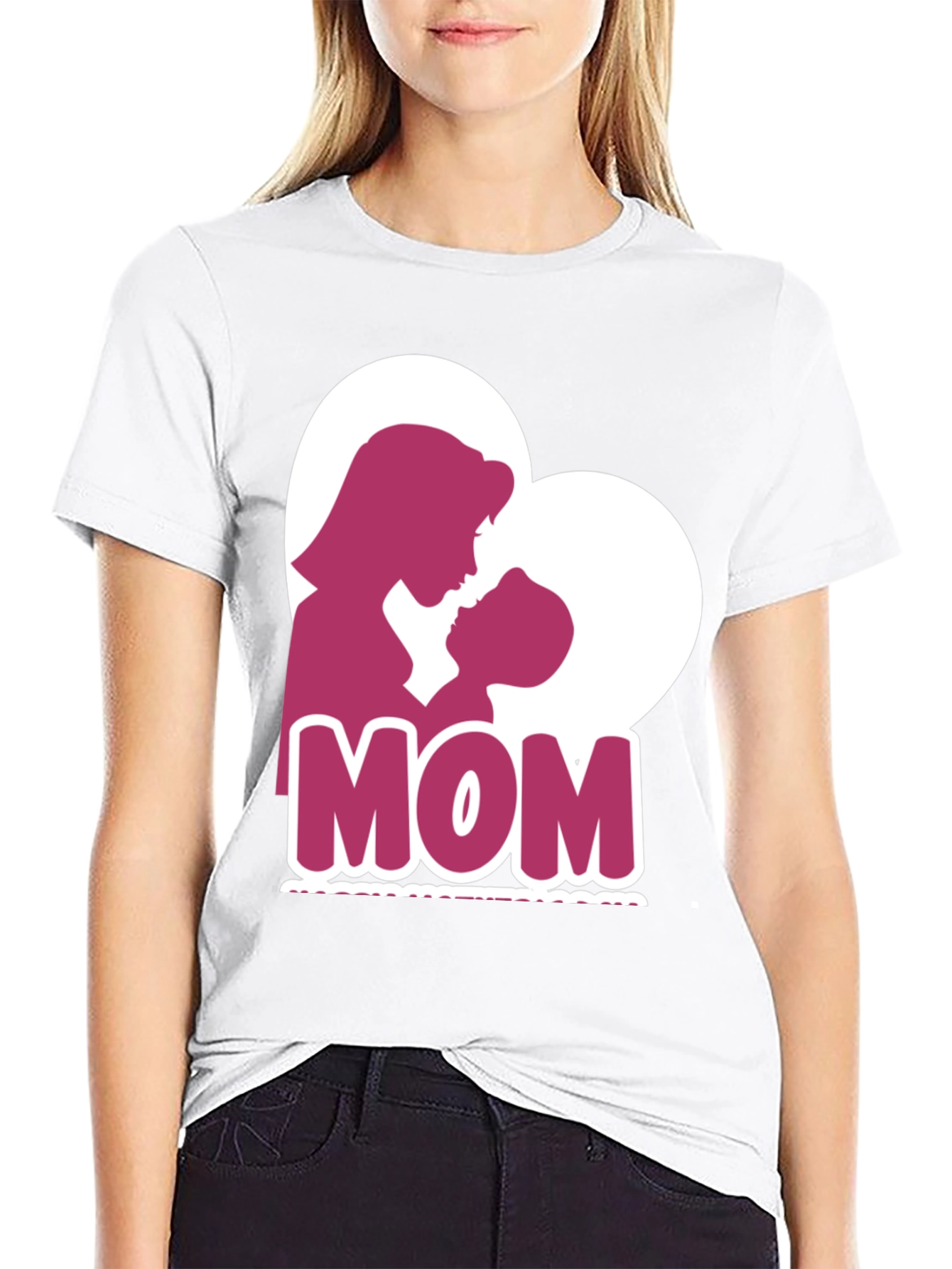 Mom Heart Silhouette T-Shirt - Mothers Day Tee
