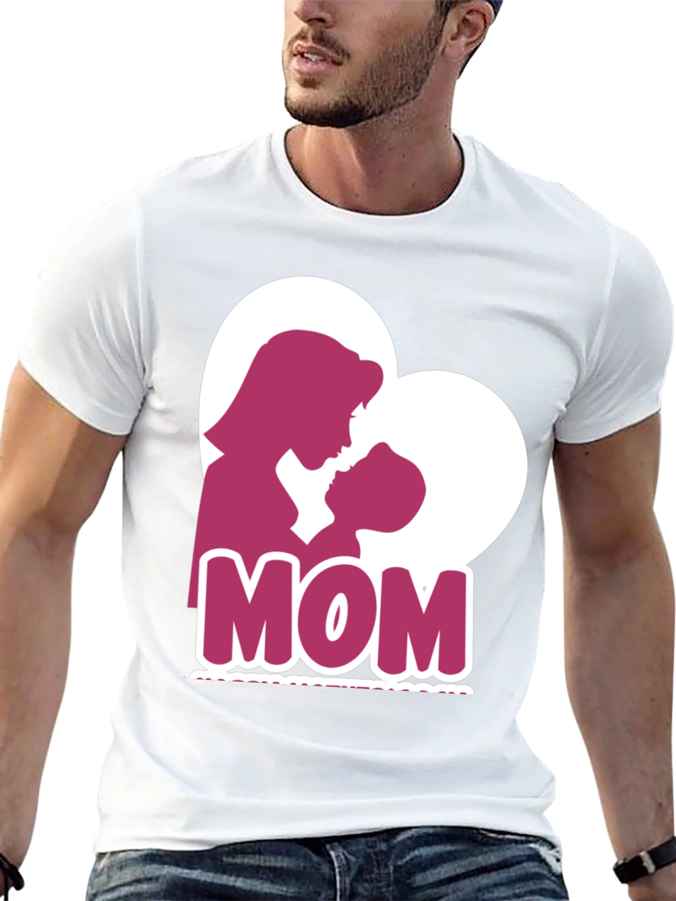 Mom Heart Silhouette T-Shirt - Mothers Day Tee