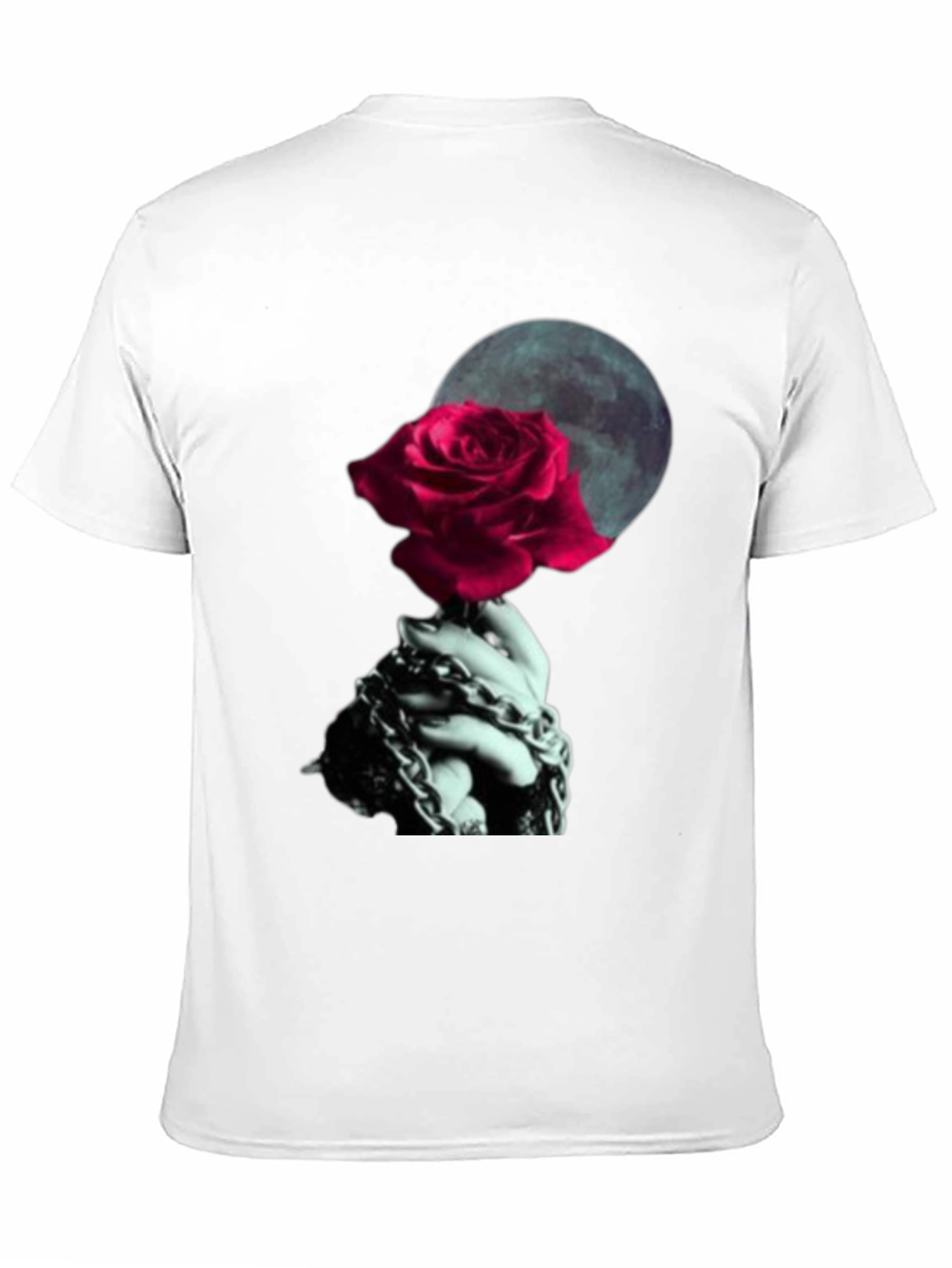 Rose & Chains Graphic T-Shirt - Dark Aesthetic Tee