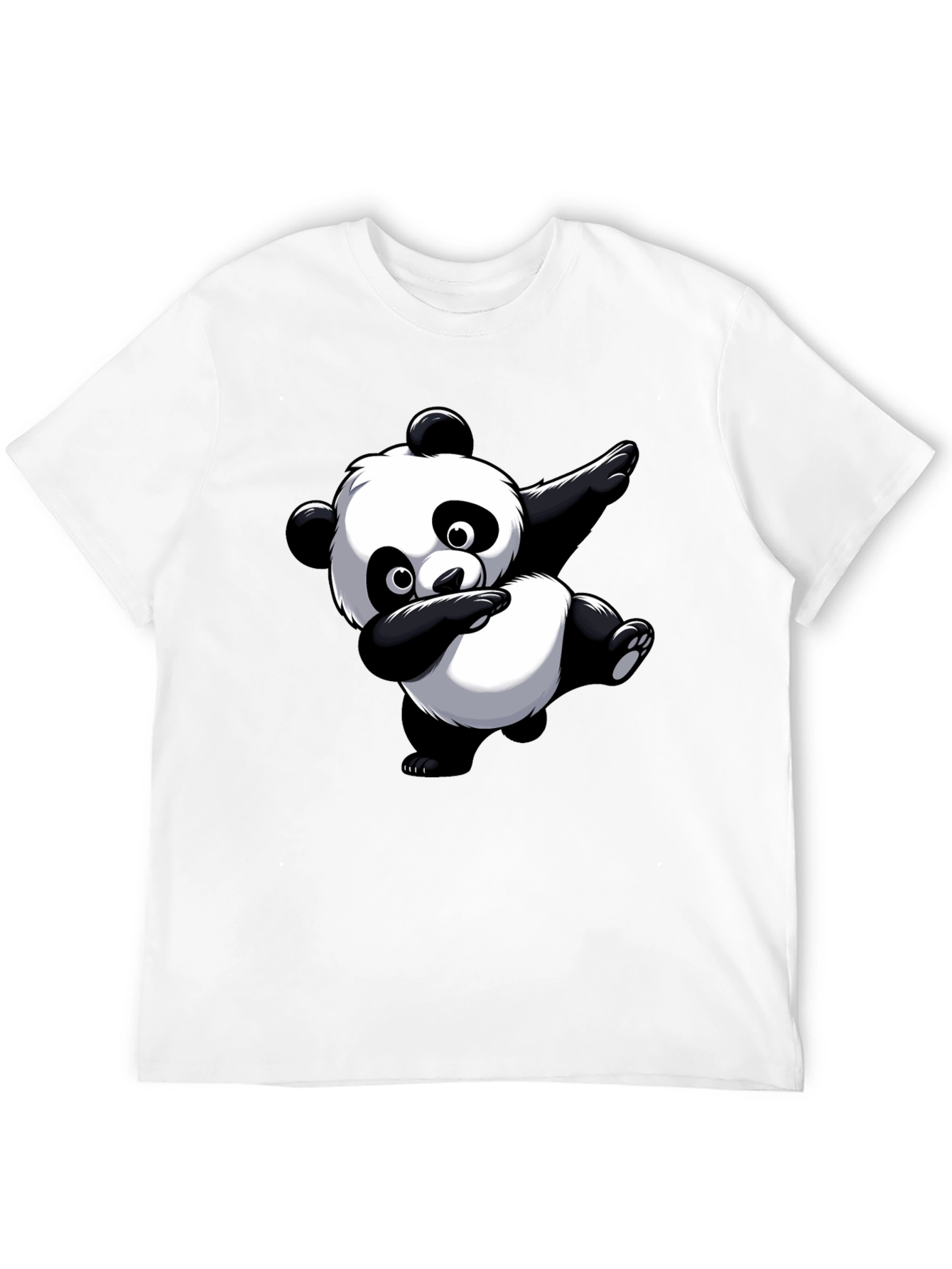 Dabbing Panda Graphic Tee - Black