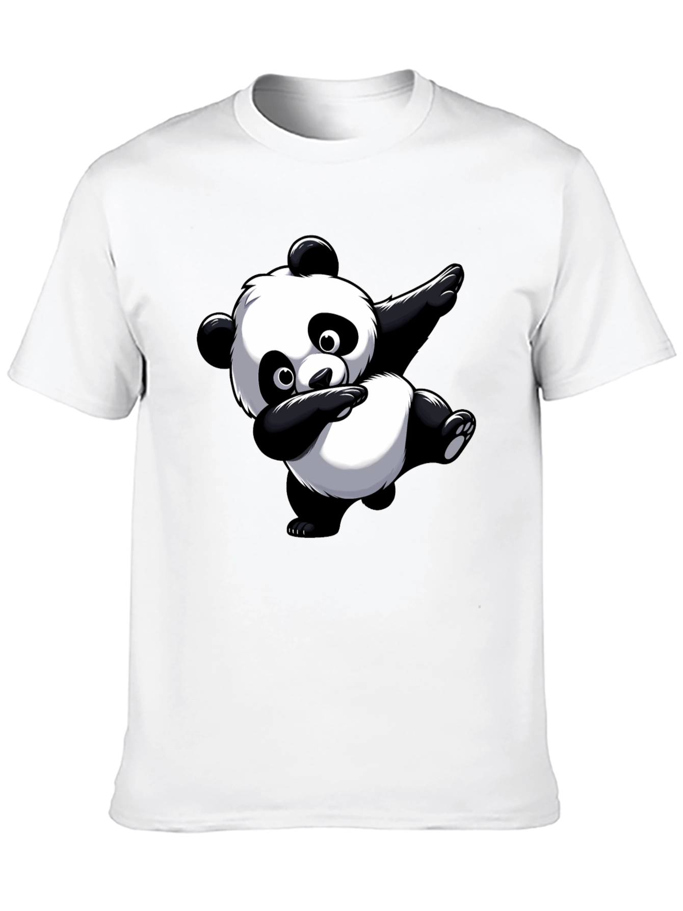 Dabbing Panda Graphic Tee - Black