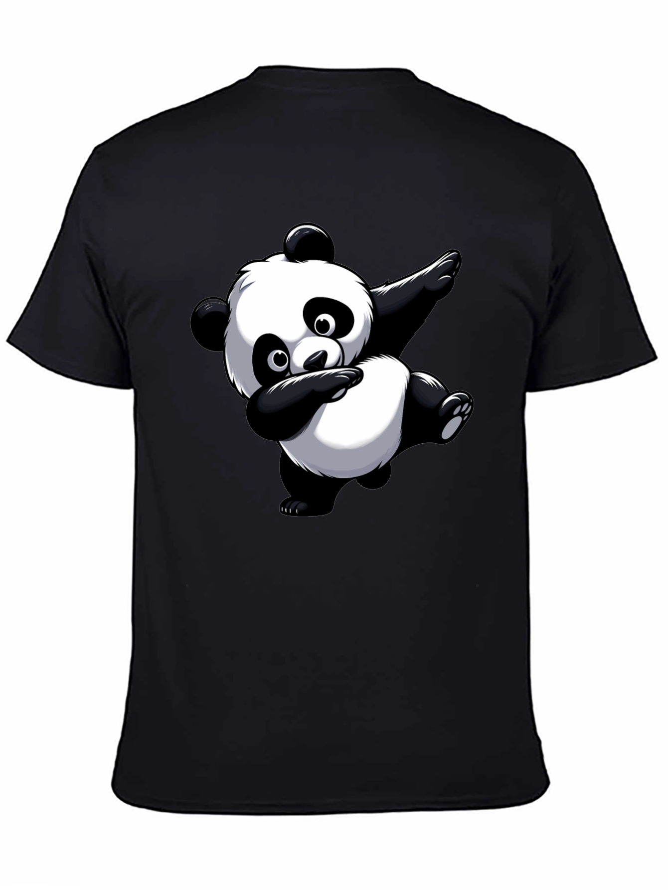 Dabbing Panda Graphic Tee - Black