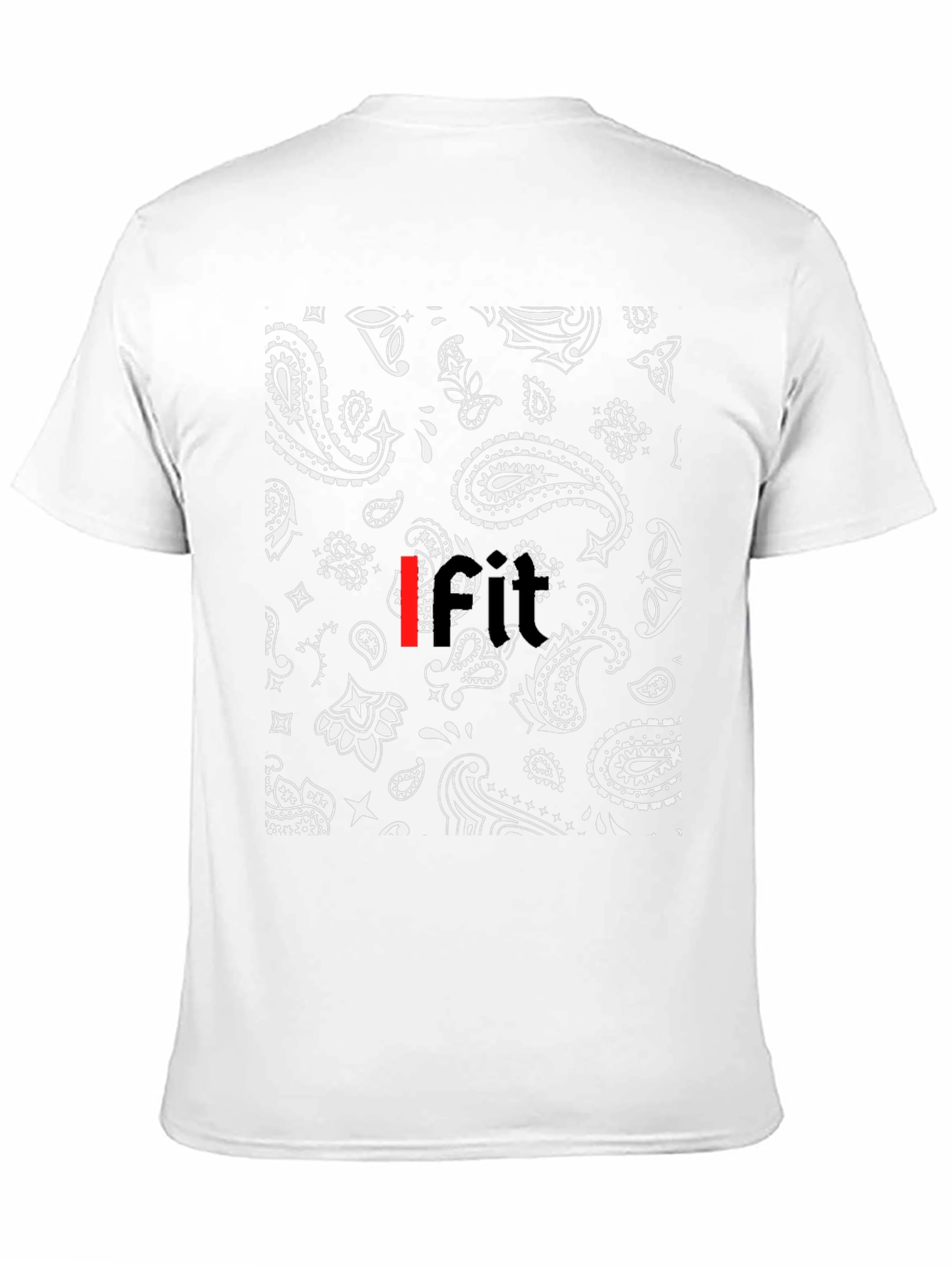 Black Bandana Paisley Print Mens T-Shirt