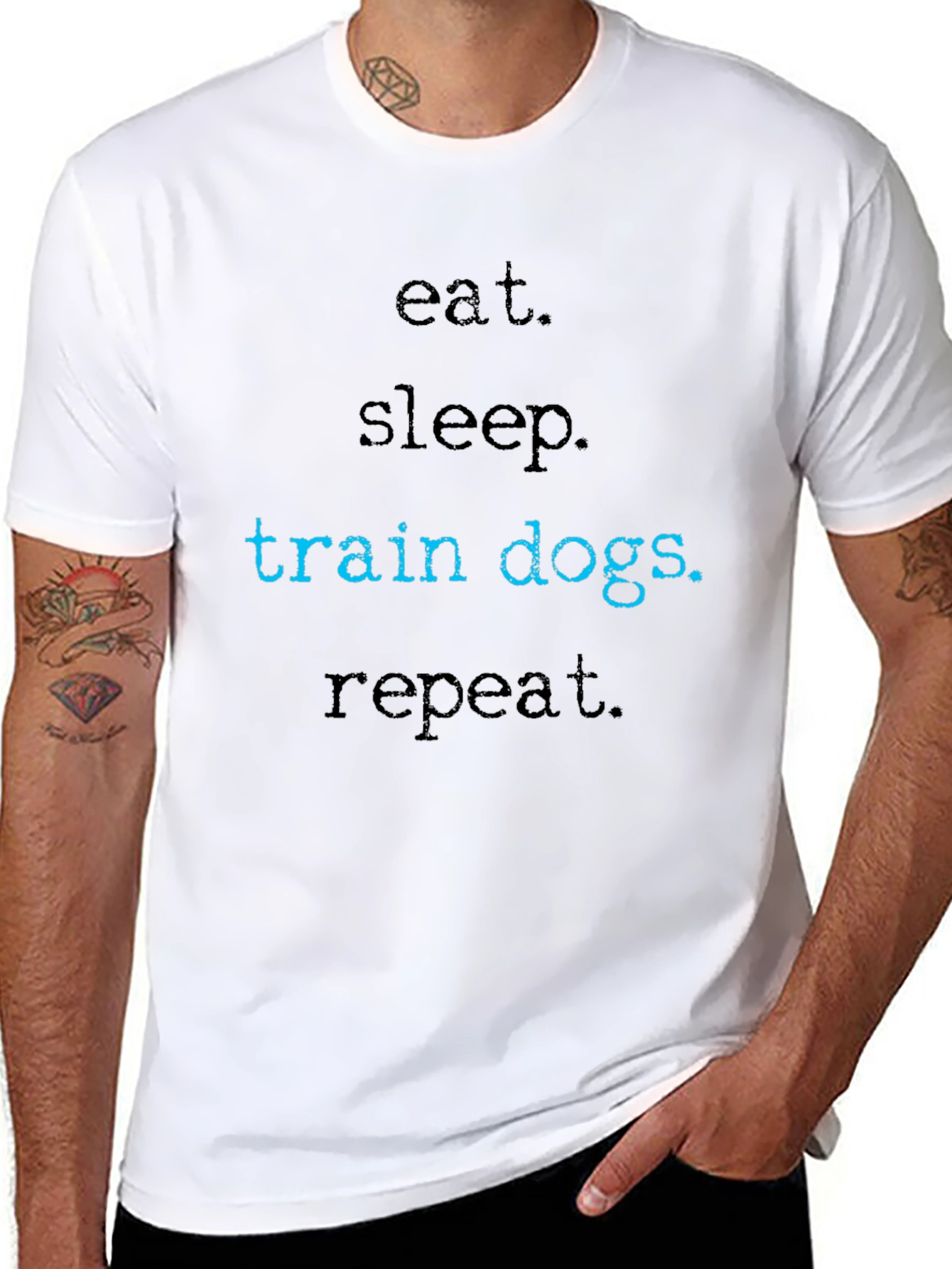 Eat Sleep Train Dogs Repeat T-Shirt