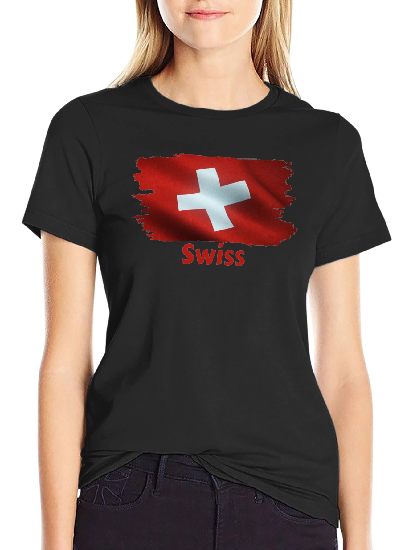 Swiss Flag Graphic T-Shirt