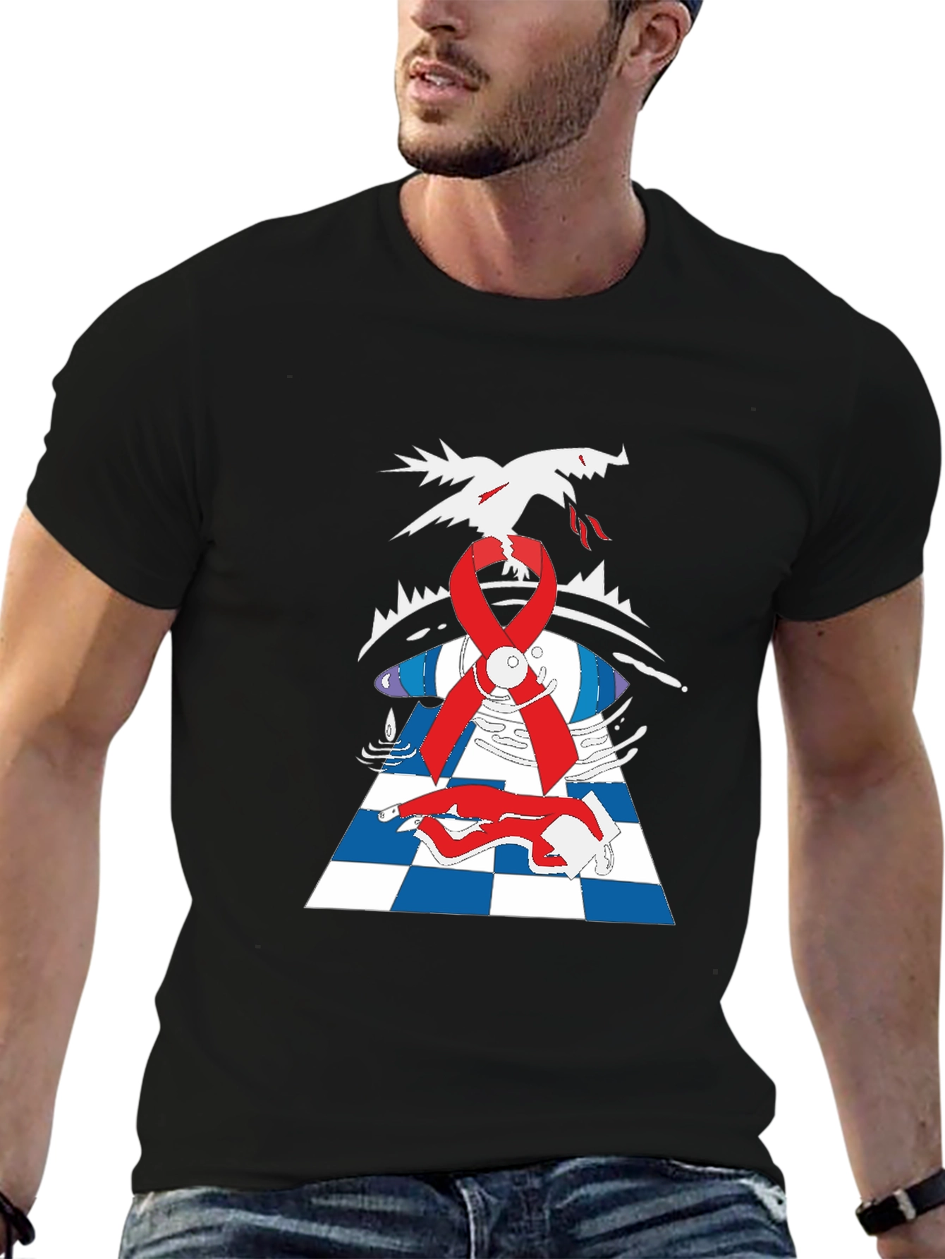 Unique Graphic Print T-Shirt