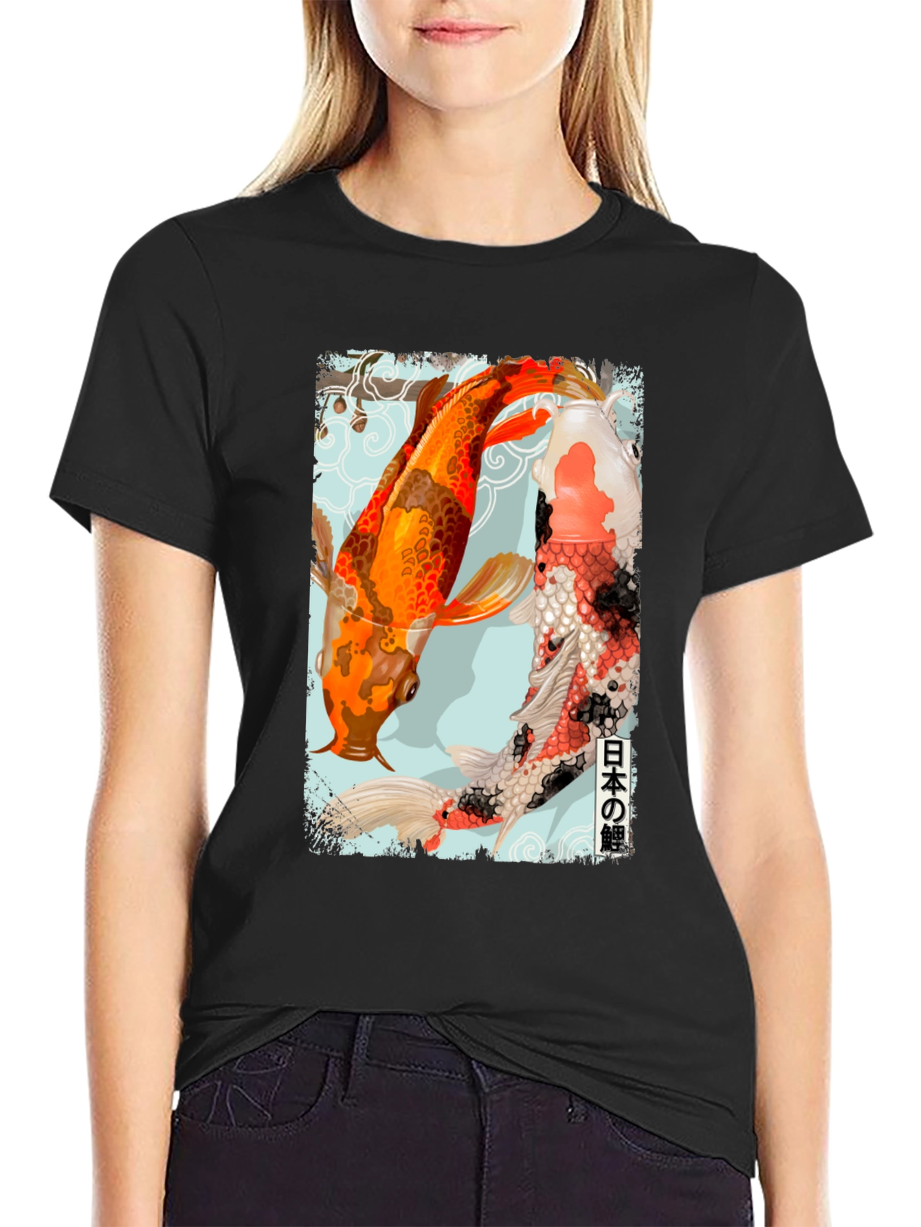 Koi Fish Graphic Tee - Japanese Art Inspired T-Shirt