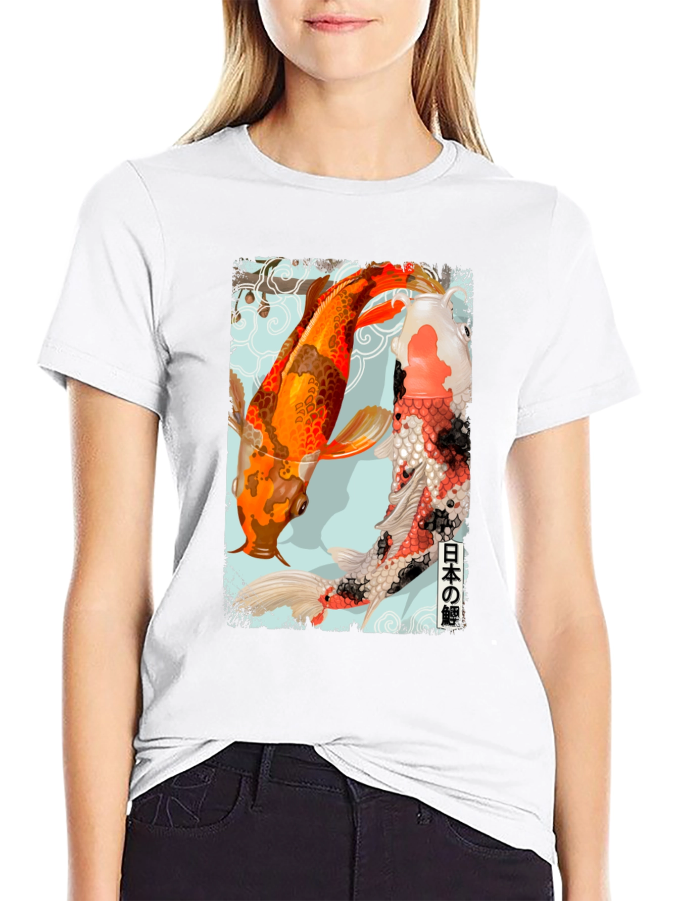 Koi Fish Graphic Tee - Japanese Art Inspired T-Shirt