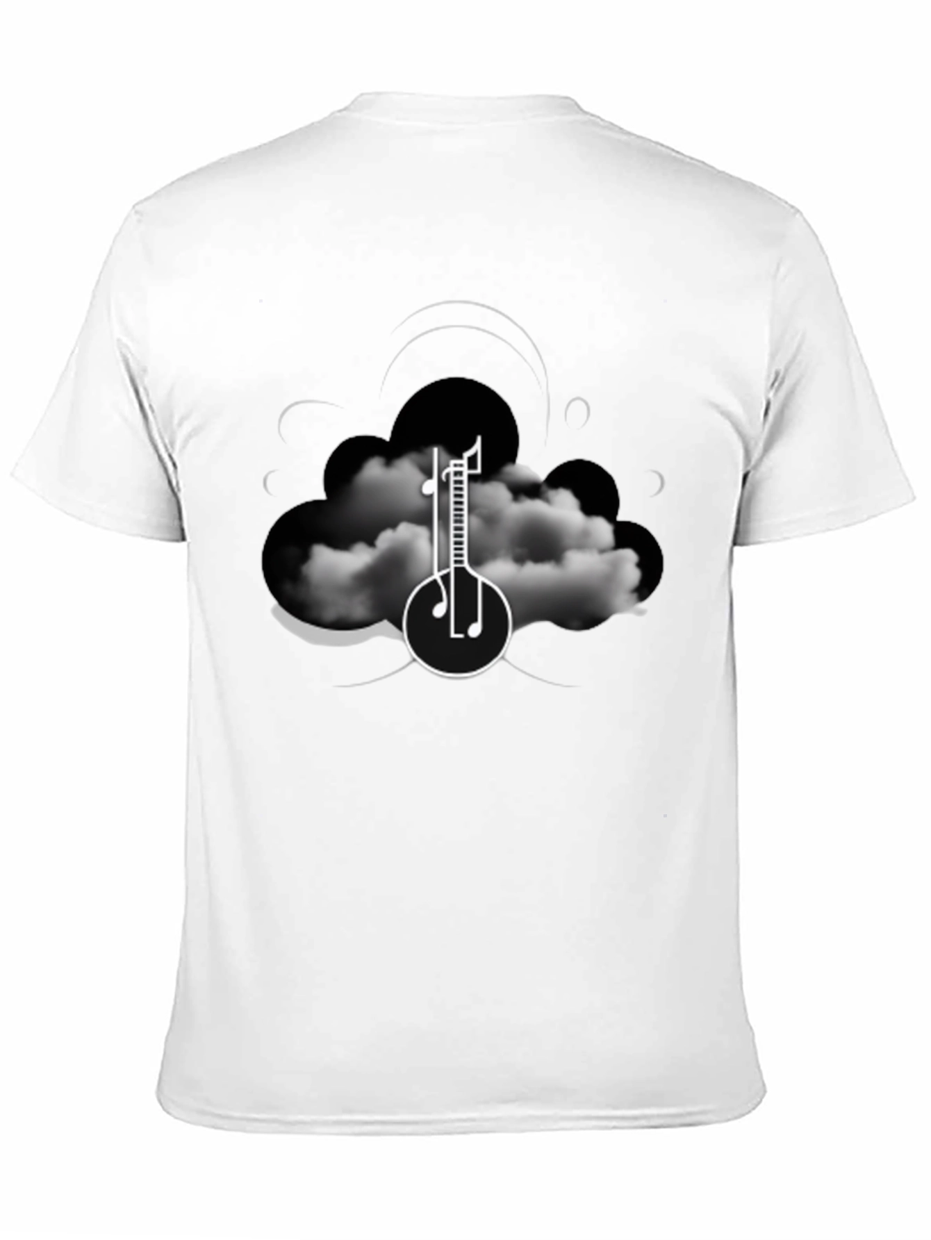 Cloud Music T-Shirt - Artistic Graphic Tee