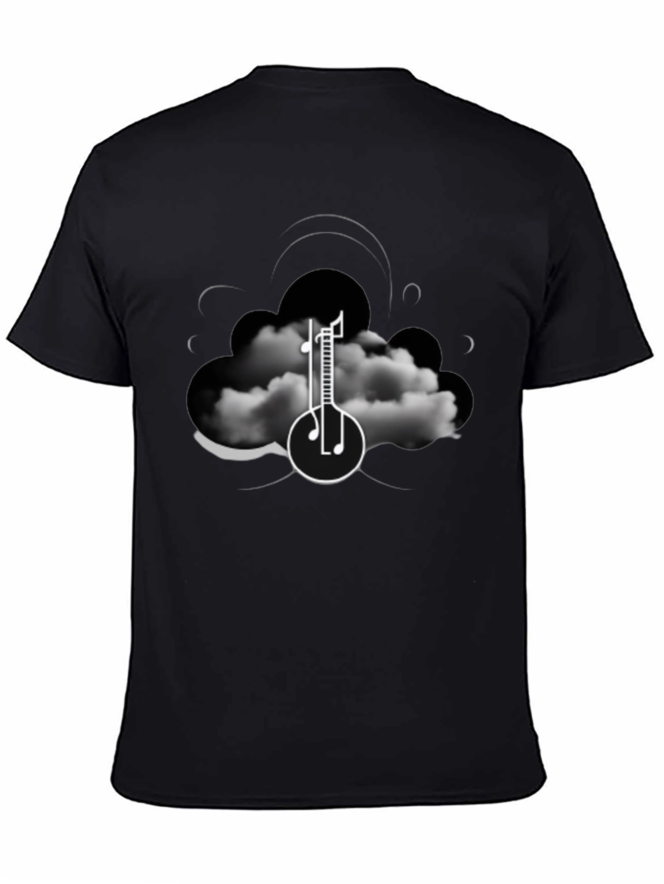 Cloud Music T-Shirt - Artistic Graphic Tee