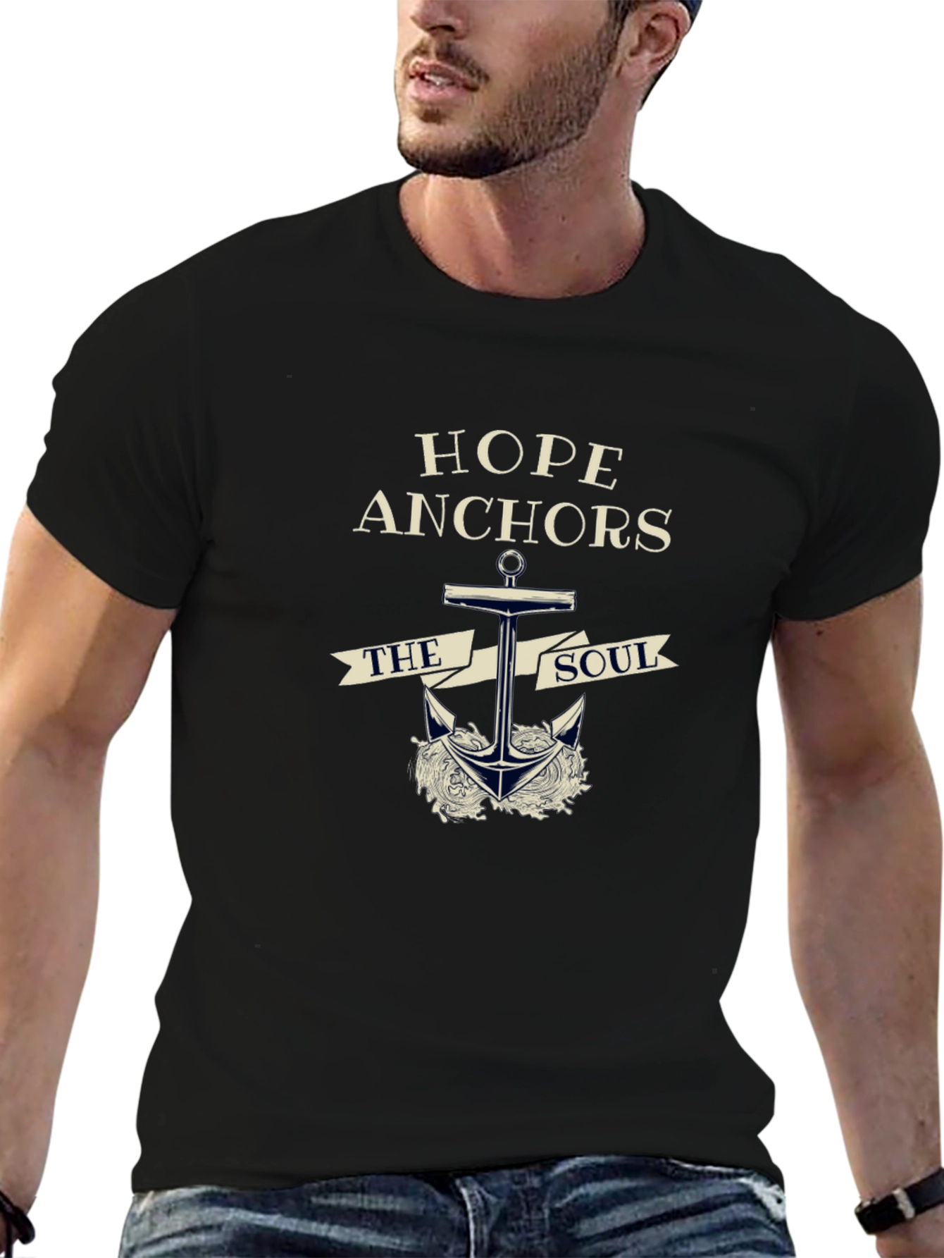 Hope Anchors The Soul Graphic T-Shirt