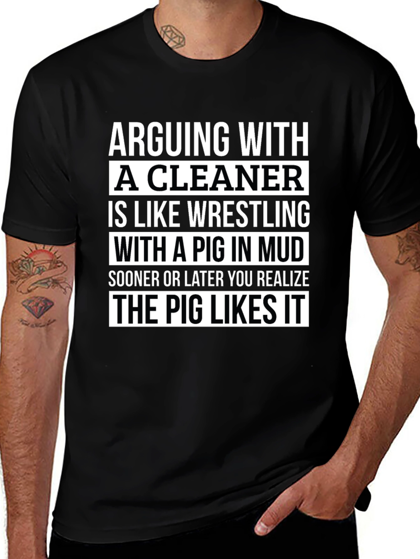 Arguing with a Cleaner Funny T-Shirt