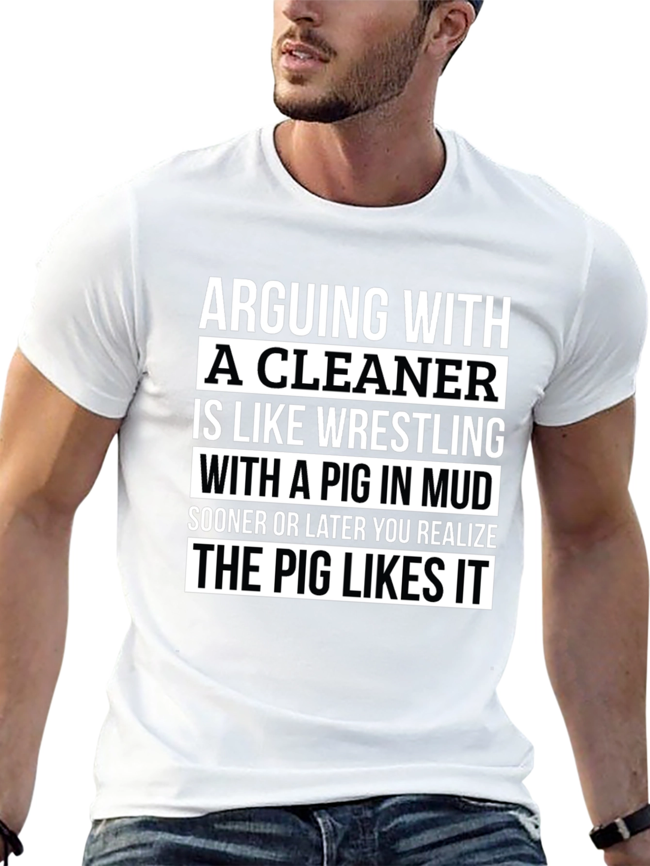 Arguing with a Cleaner Funny T-Shirt
