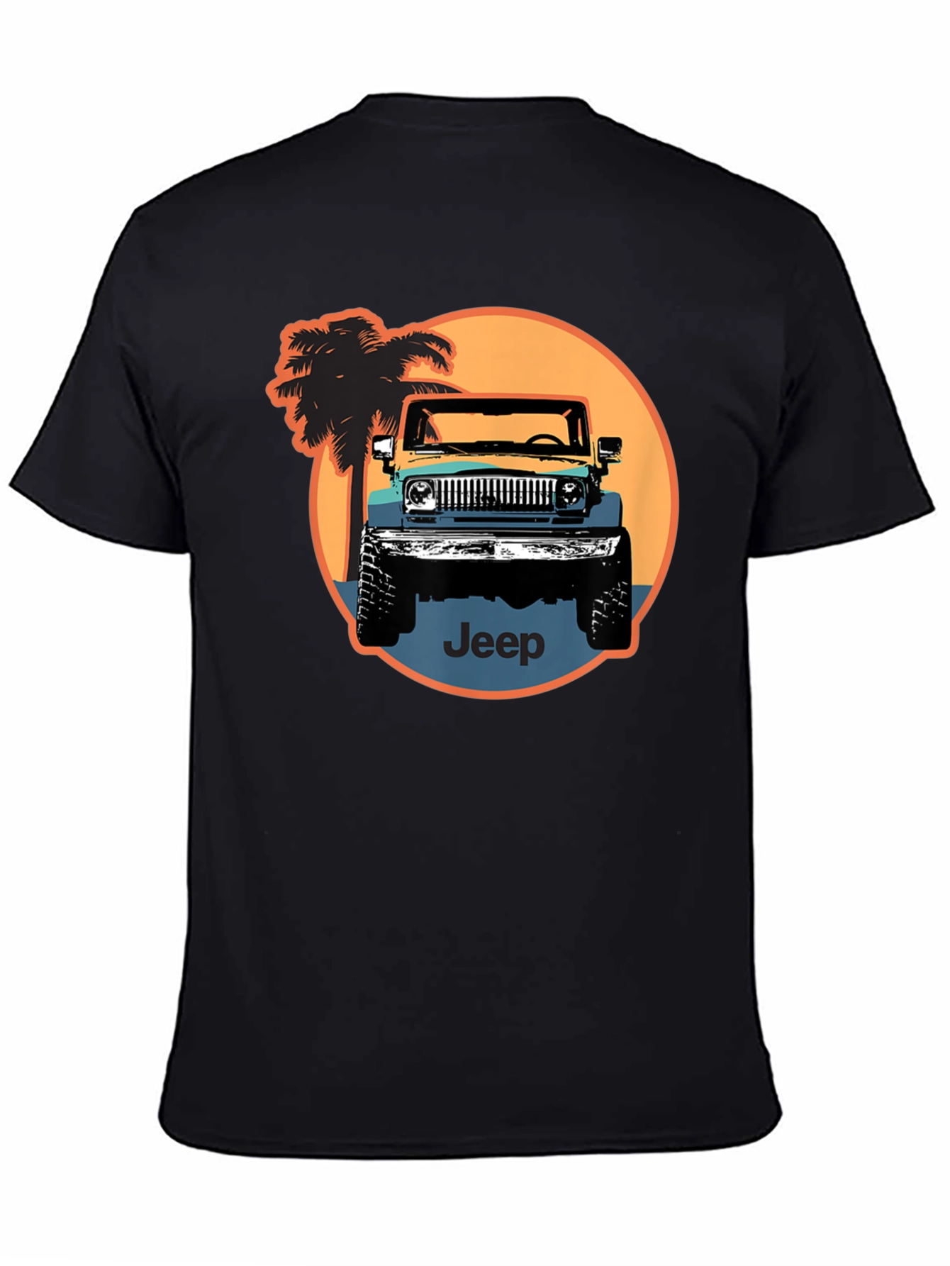Retro Jeep T-Shirt - Black