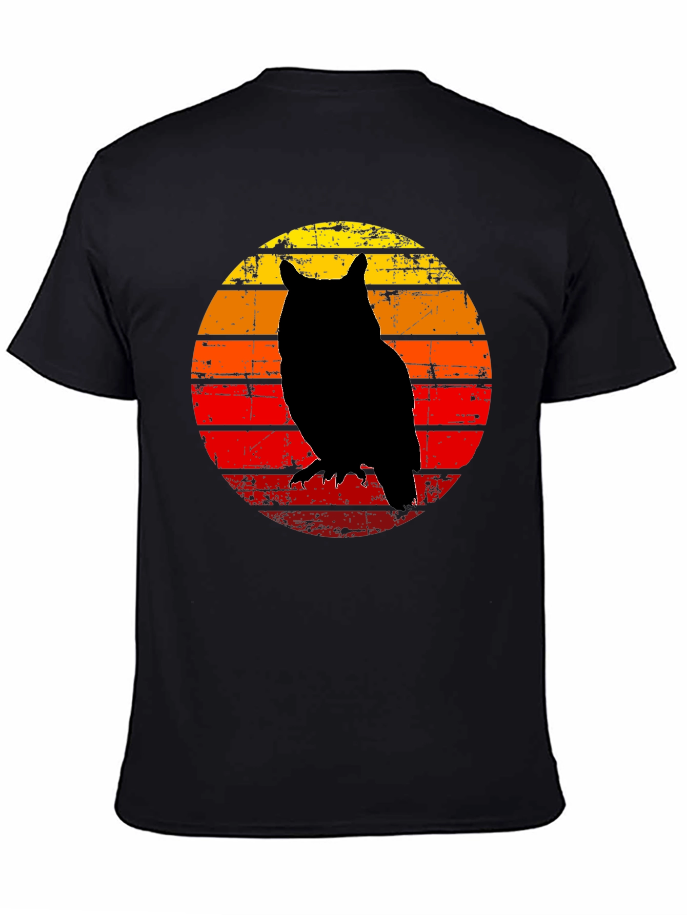 Owl Silhouette Sunset T-Shirt