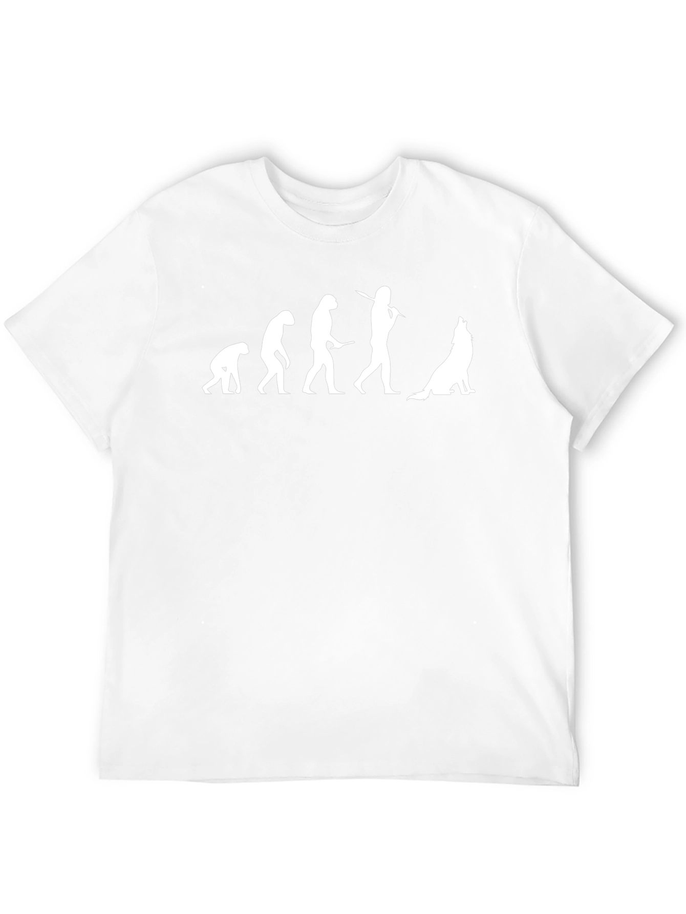 Evolution of Man to Wolf T-Shirt - Black